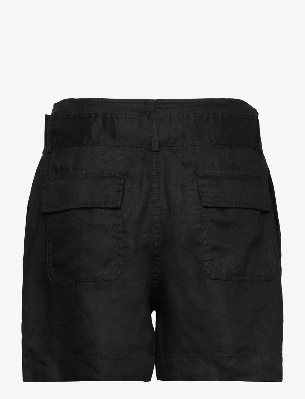 Lauren Ralph Lauren - Belted Linen Short - pellava shortsit - polo black - 2