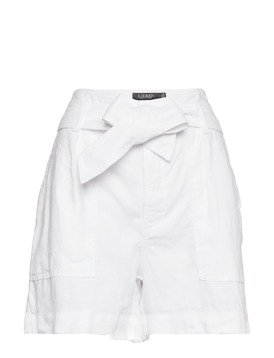 Lauren Ralph Lauren - Belted Linen Short - white - 1