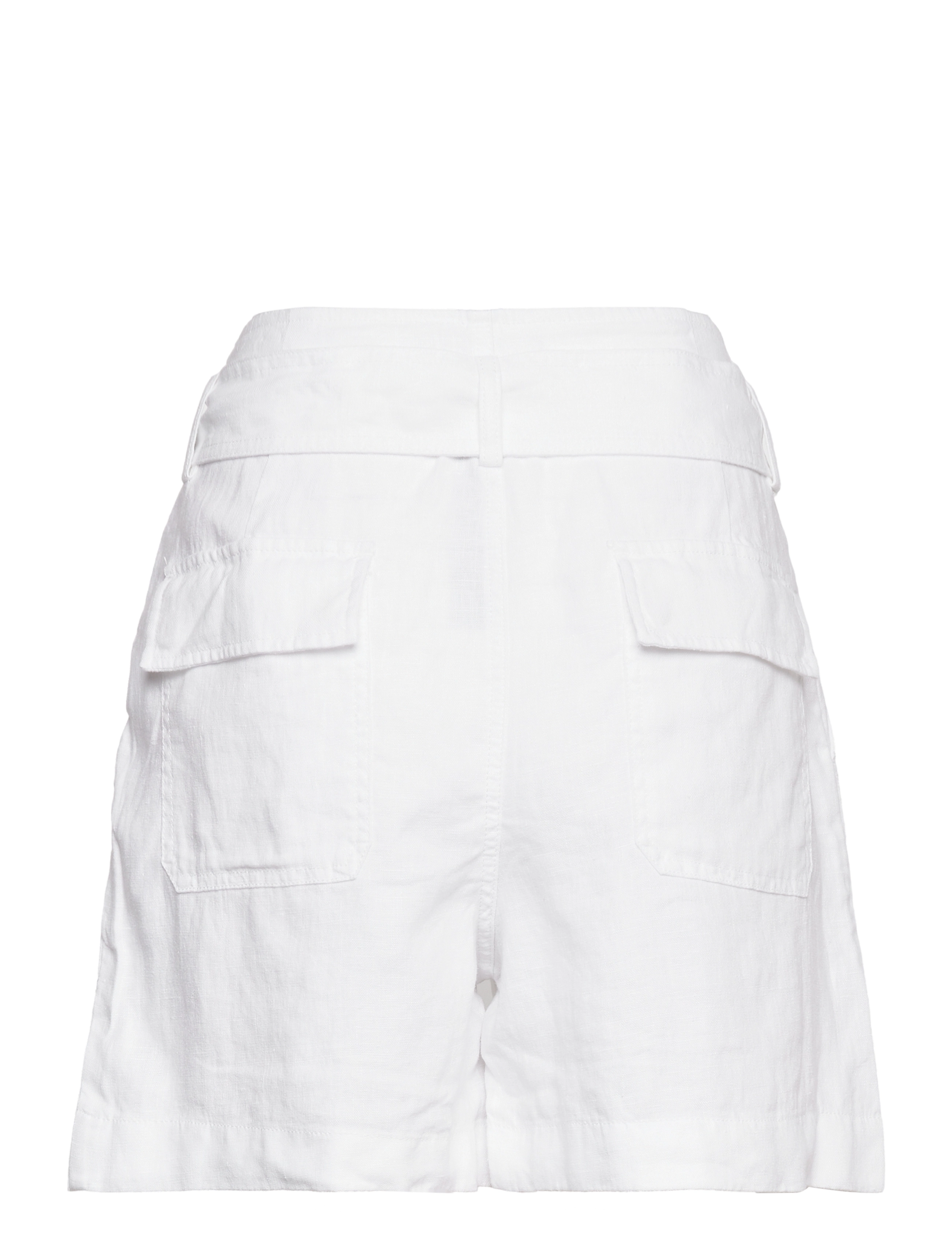 Lauren Ralph Lauren - Belted Linen Short - white - 2