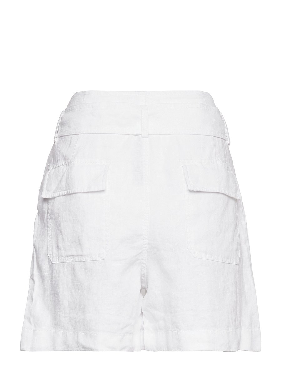 Lauren Ralph Lauren - Belted Linen Short - white - 2