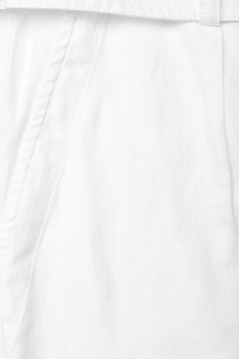 Lauren Ralph Lauren - Belted Linen Short - linneshorts - white - 3