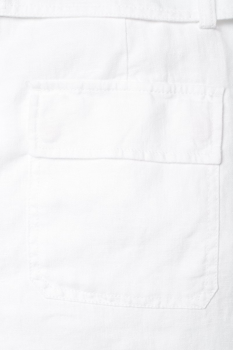 Lauren Ralph Lauren - Belted Linen Short - linneshorts - white - 5