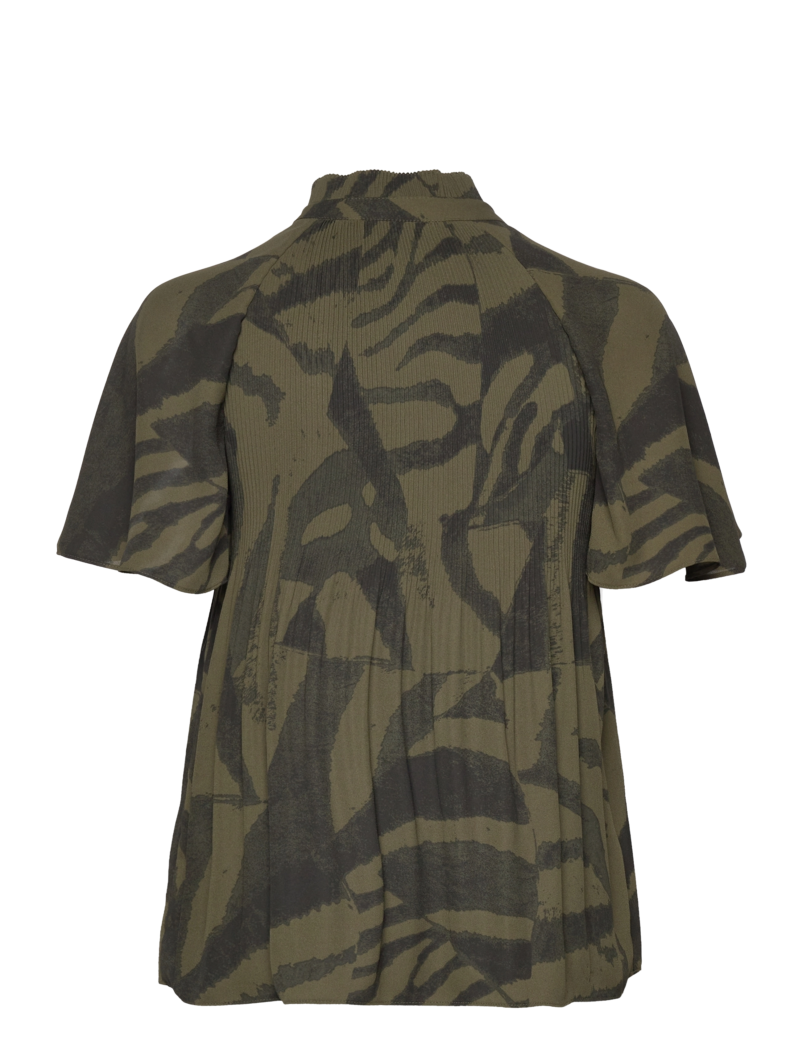 Lauren Ralph Lauren - Zebra-Print Georgette Blouse - olive multi - 1