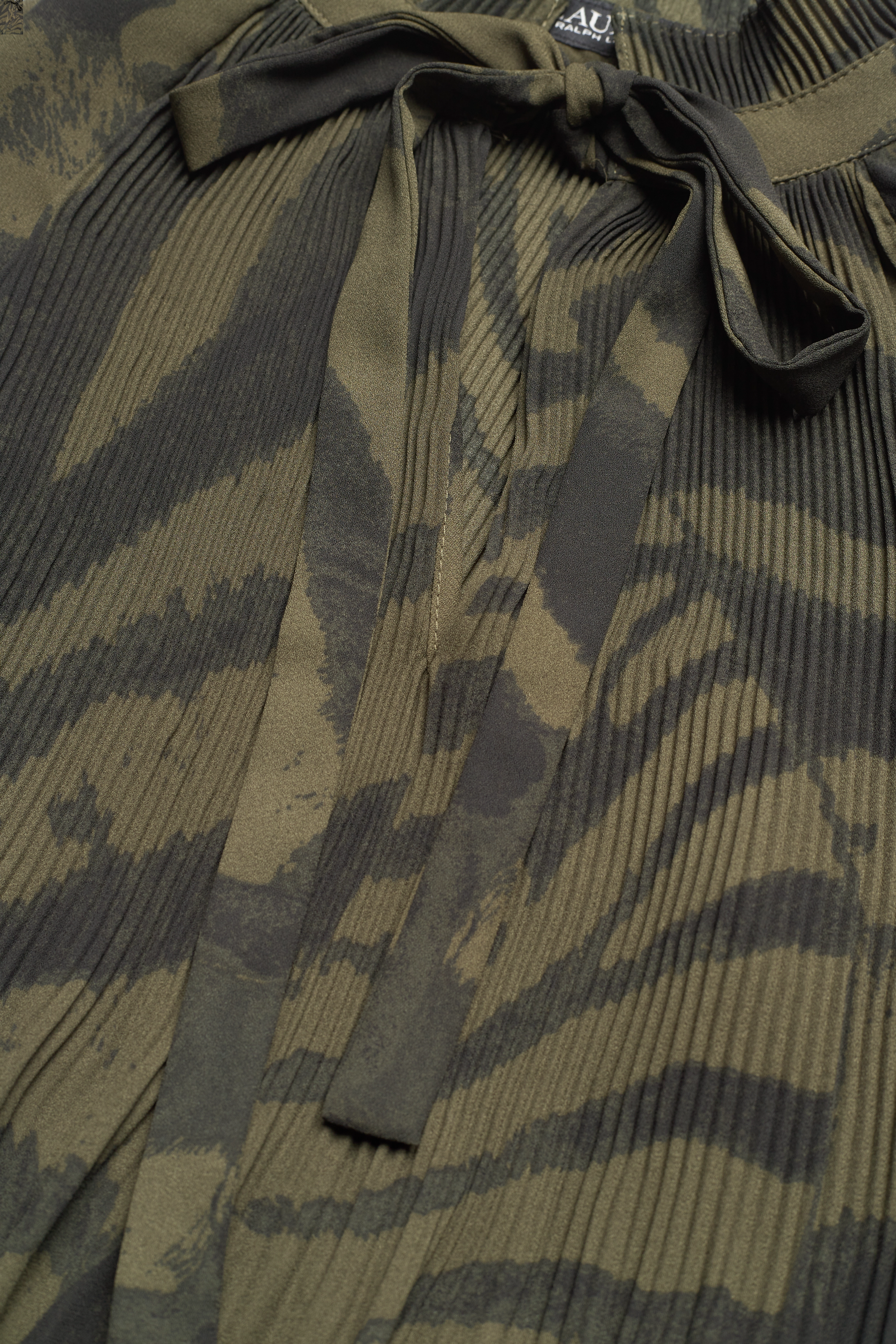 Lauren Ralph Lauren - Zebra-Print Georgette Blouse - olive multi - 3