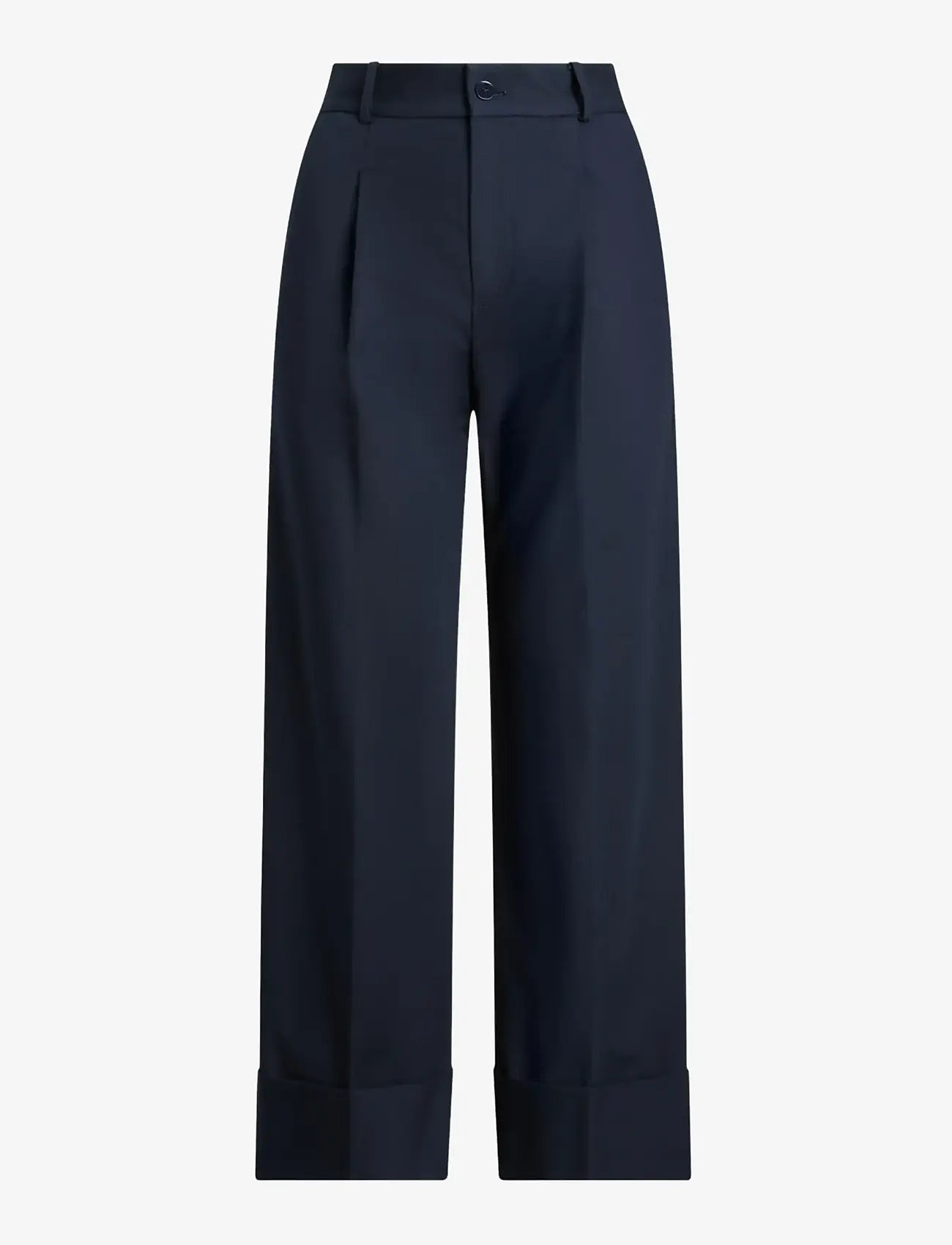 Lauren Ralph Lauren - Double-Faced Stretch Cotton Ankle Pant - tailored trousers - lauren navy - 1