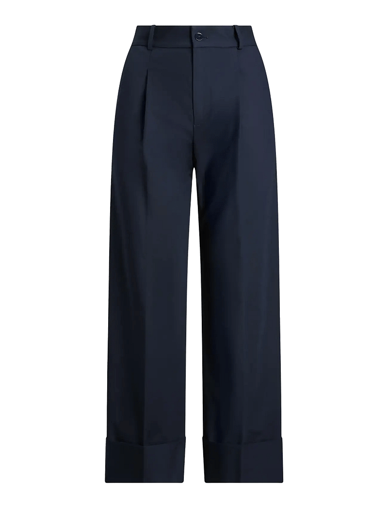 Lauren Ralph Lauren - Double-Faced Stretch Cotton Ankle Pant - tailored trousers - lauren navy - 1