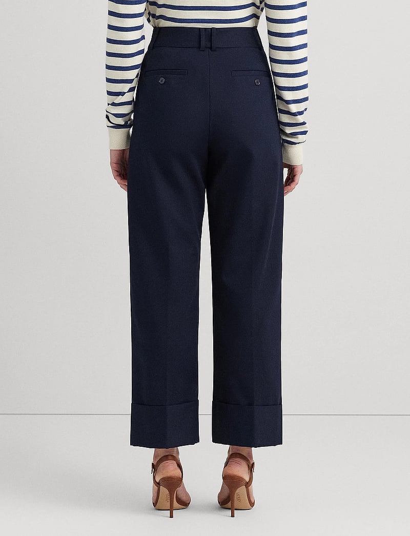 Lauren Ralph Lauren - Double-Faced Stretch Cotton Ankle Pant - tailored trousers - lauren navy - 2