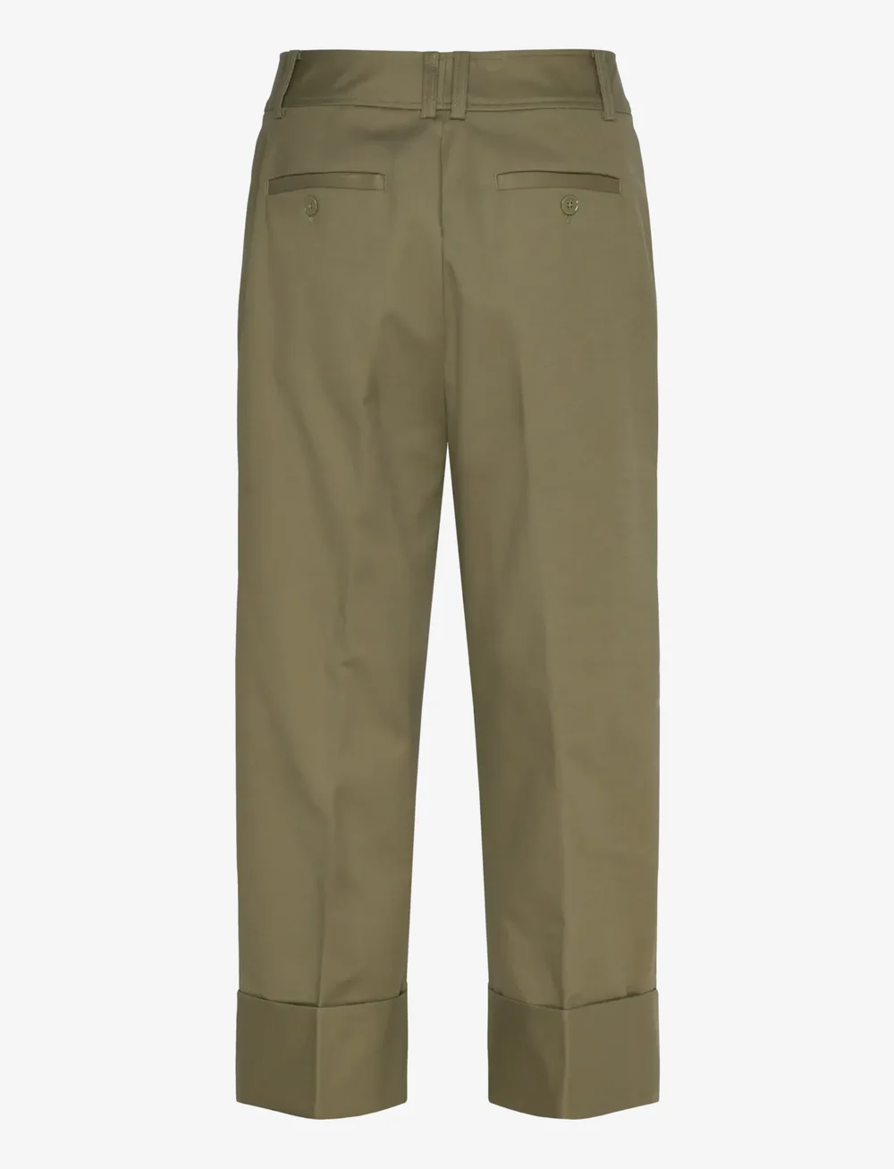 Lauren Ralph Lauren - Double-Faced Stretch Cotton Ankle Pant - kostymbyxor - olive grove - 1