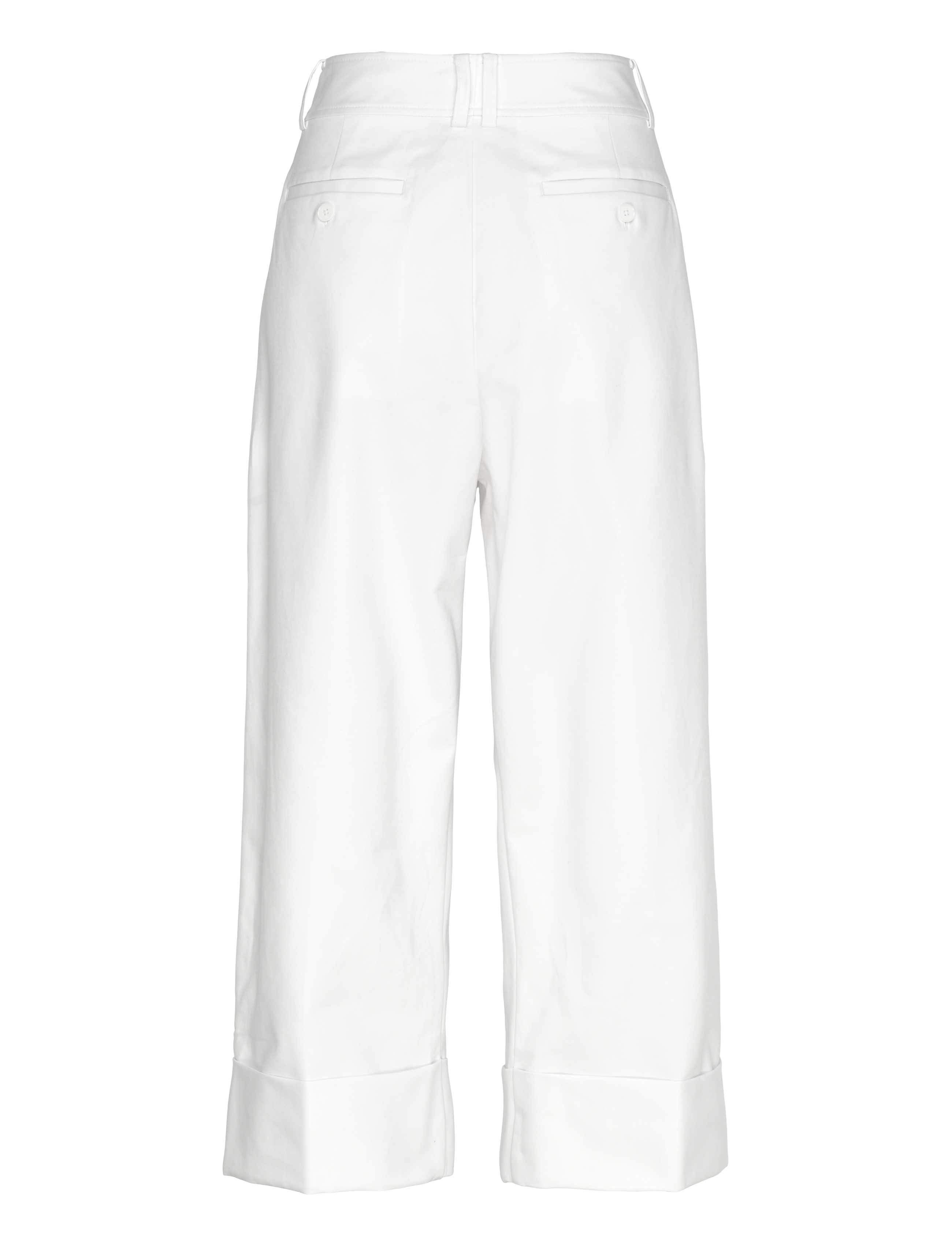 Lauren Ralph Lauren - Double-Faced Stretch Cotton Ankle Pant - pantalons - white - 1