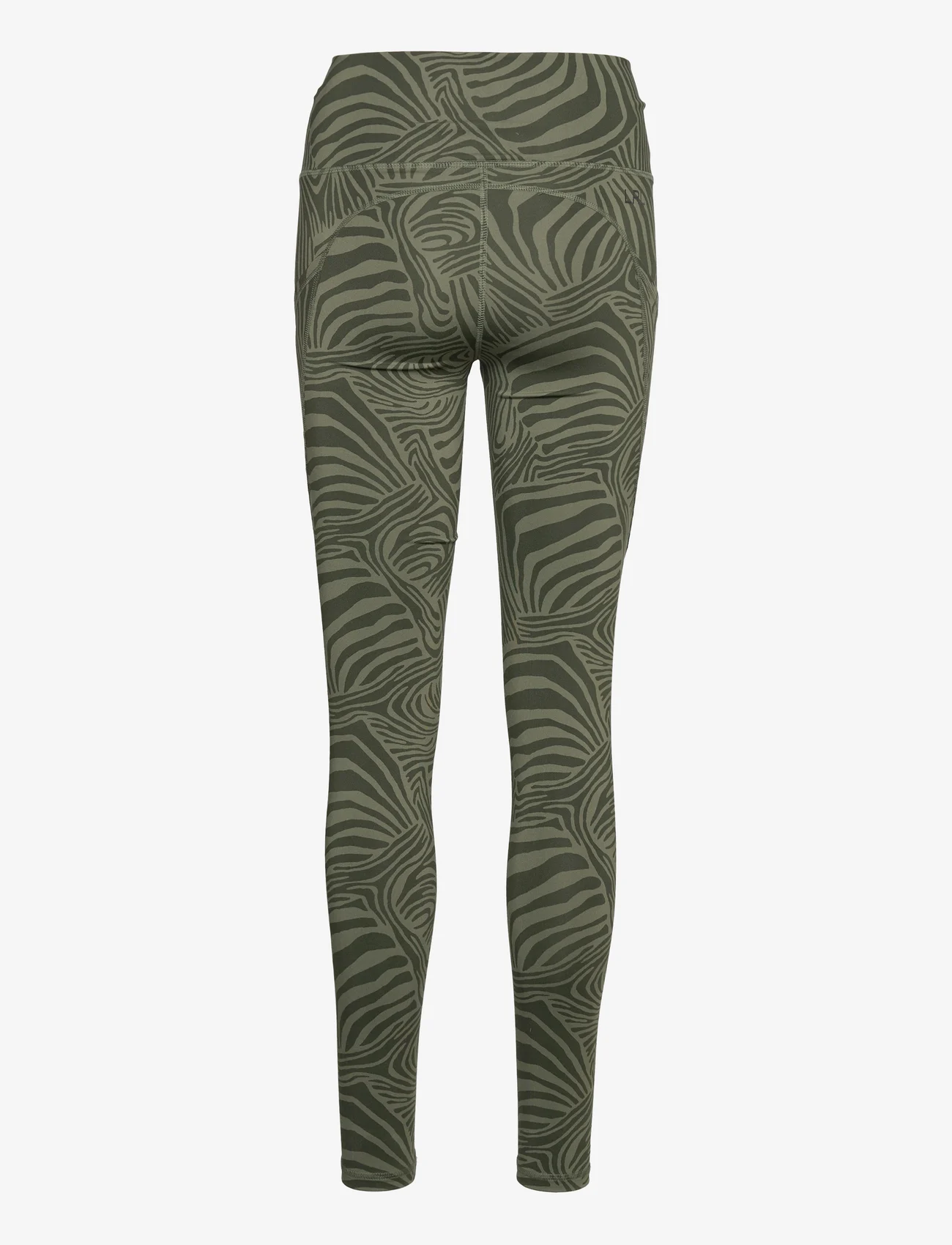 Lauren Ralph Lauren - Zebra-Print Stretch Jersey Legging - legingi - olive multi - 1
