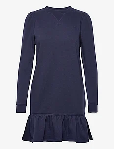 Fleece Drop-Waist Sweatshirt Dress, Lauren Ralph Lauren