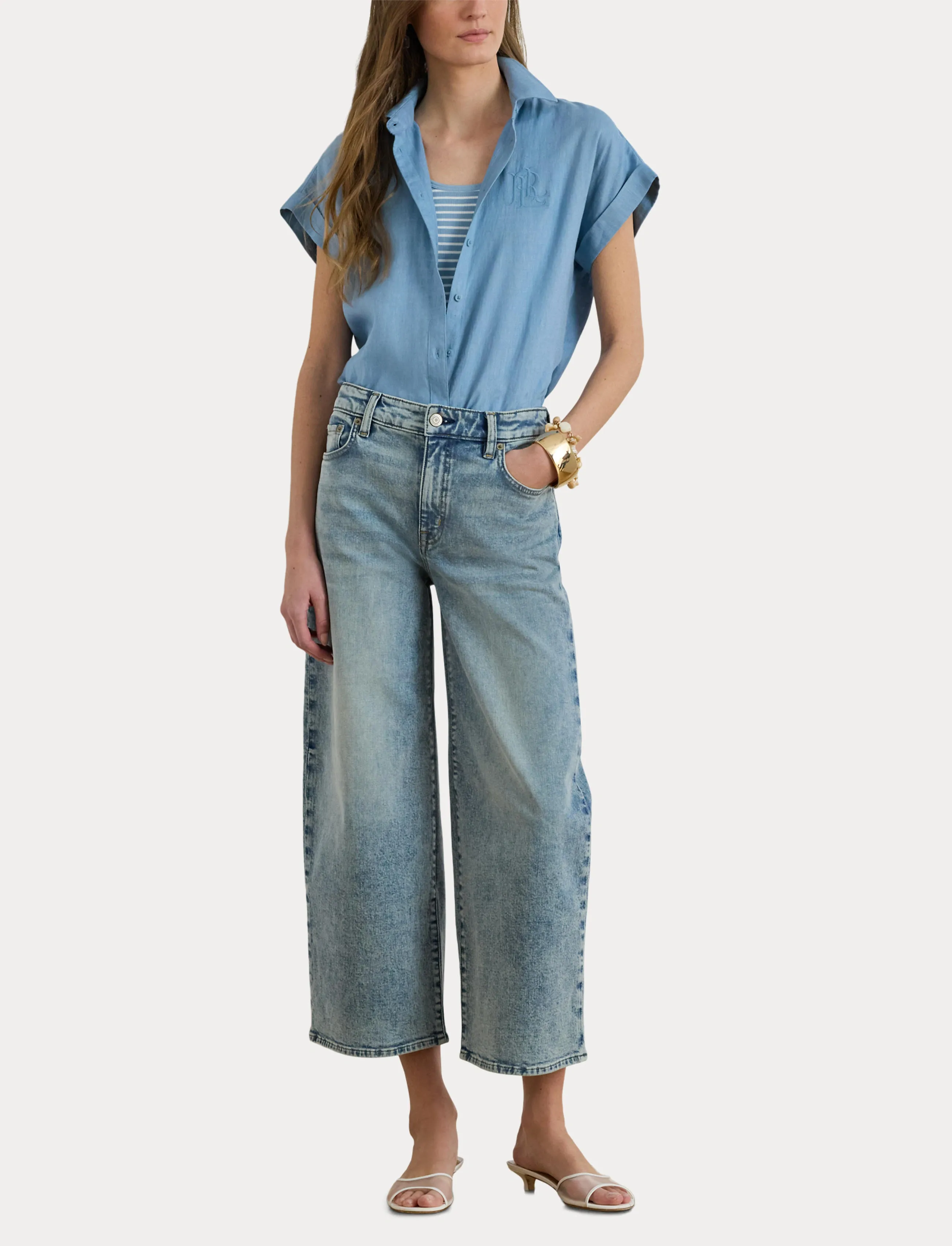 Lauren Ralph Lauren Linen Short-Sleeve Shirt skjortor dam – bild 7