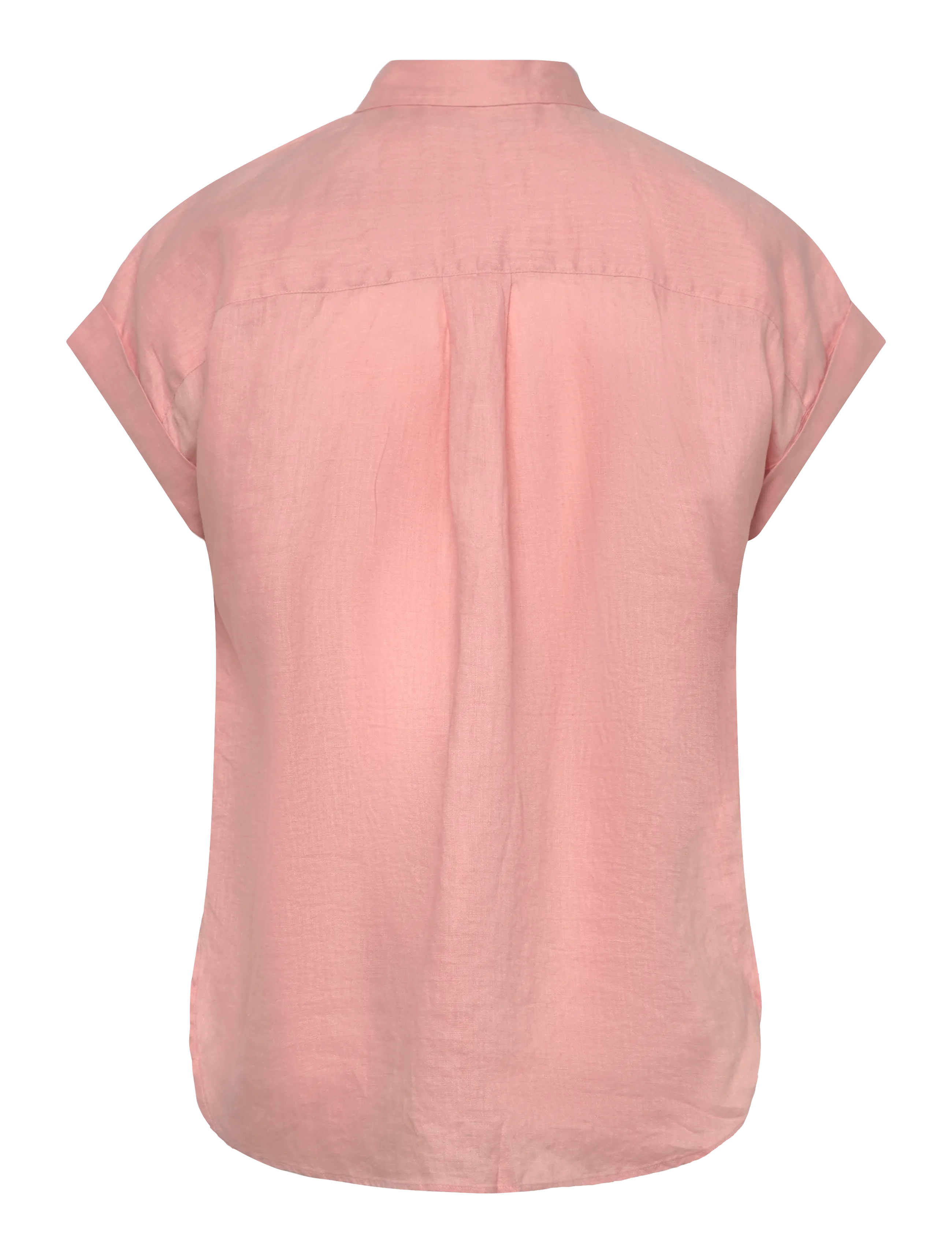 Lauren Ralph Lauren - Linen Short-Sleeve Shirt - hørskjorter - pink rhodonite - 2