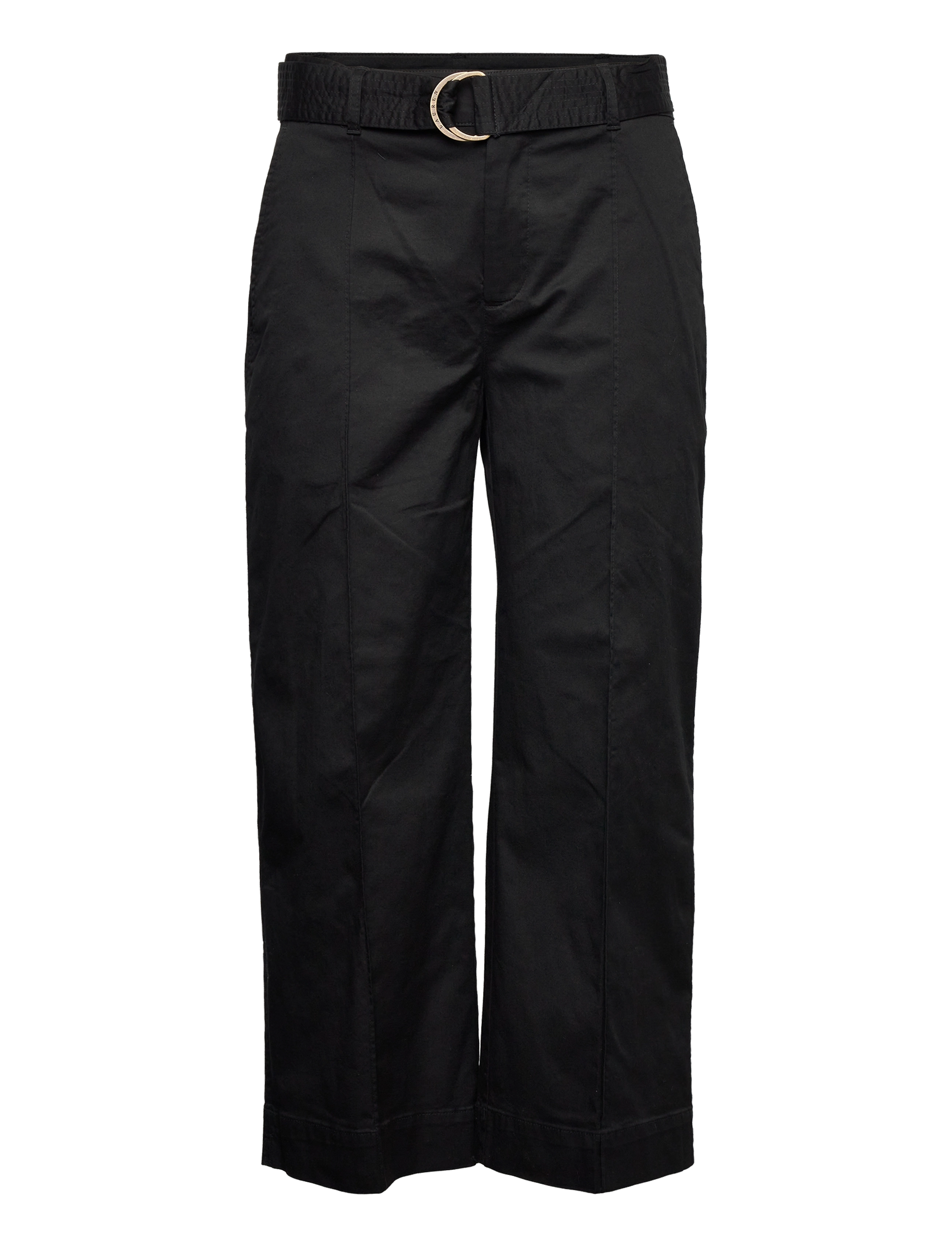 Lauren Ralph Lauren - Micro-Sanded Twill Belted Wide-Leg Pant - polo black - 1