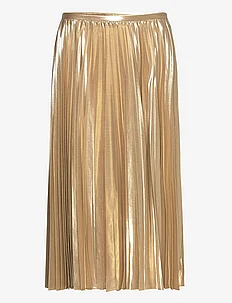Pleated Metallic Chiffon Skirt, Lauren Ralph Lauren