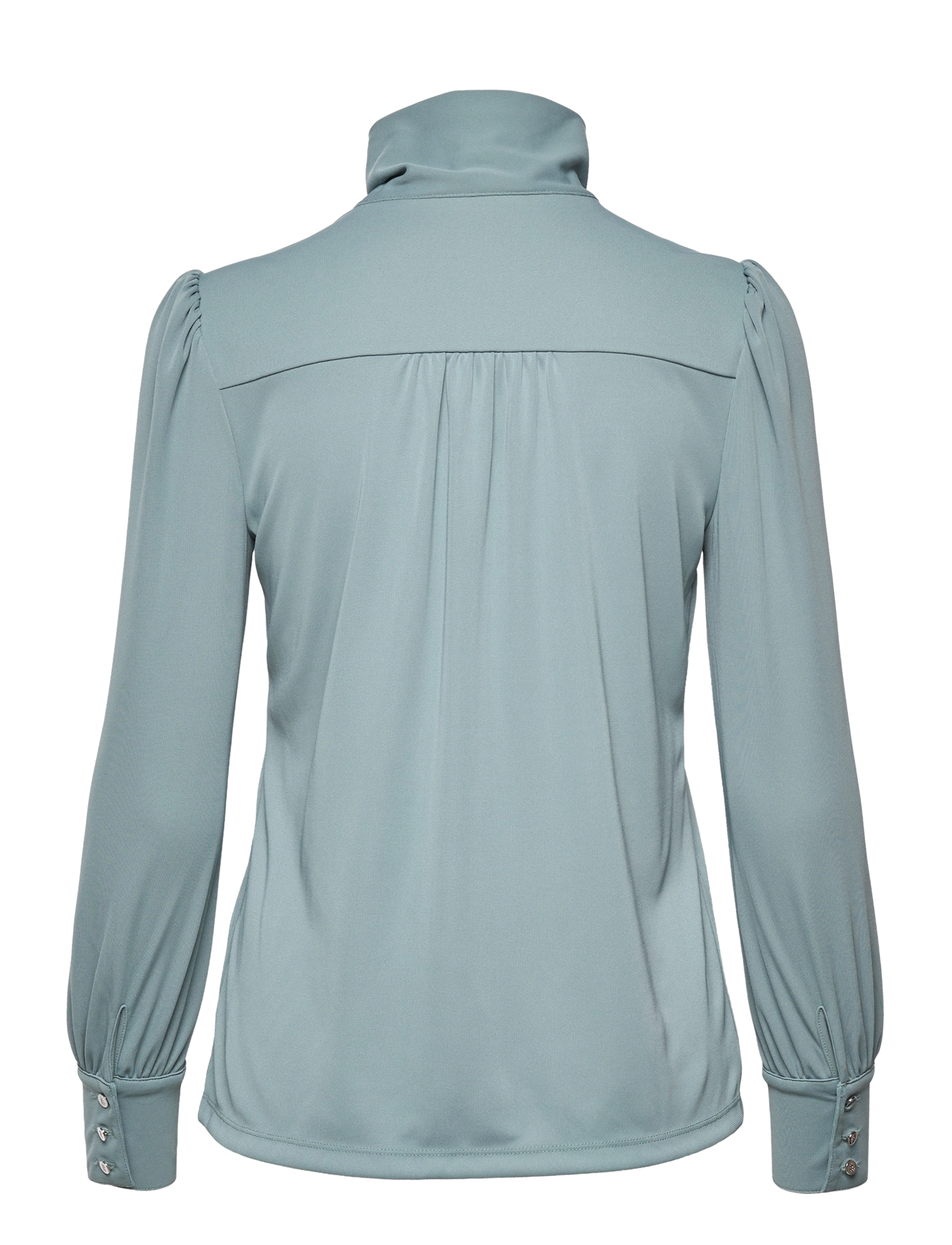 Lauren Ralph Lauren - Tie-Neck Jersey Top - highland sea - 1