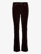 Stretch Corduroy Mid-Rise Straight Pant - CIRCUIT BROWN
