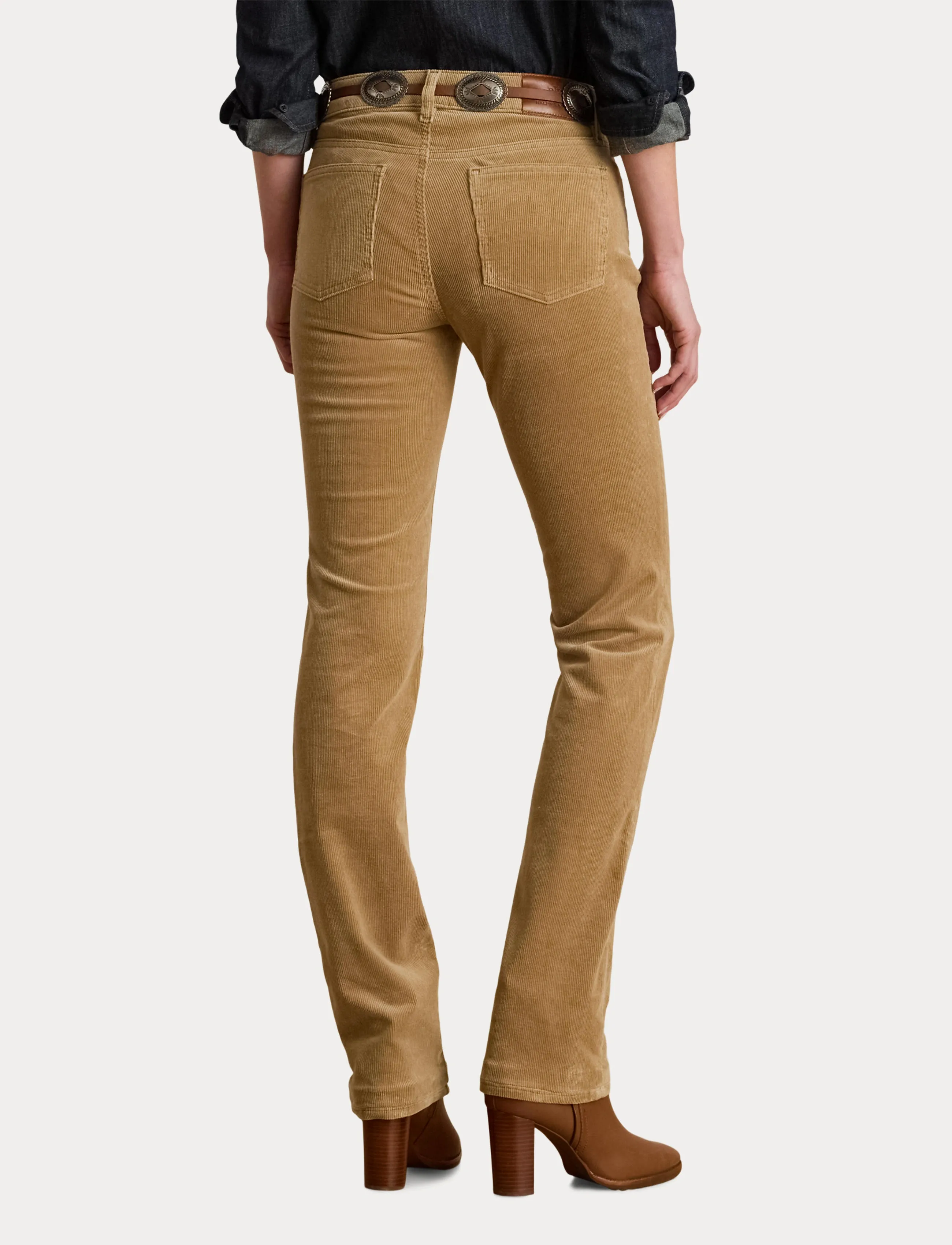 Lauren Ralph Lauren Stretch Corduroy Mid-Rise Straight Pant byxor dam – bild 6
