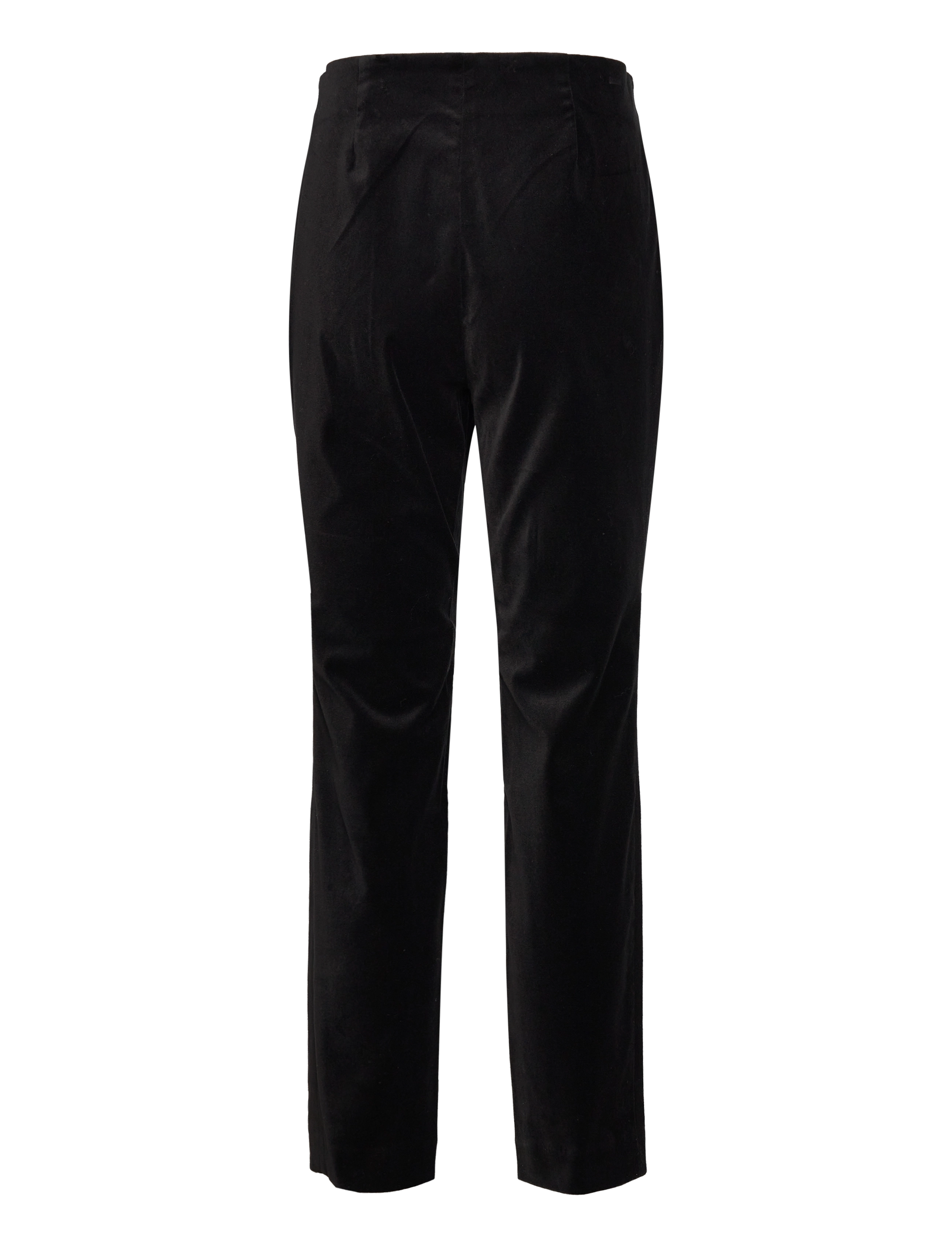 Lauren Ralph Lauren - Stretch Velvet Skinny Ankle Pant - polo black - 1