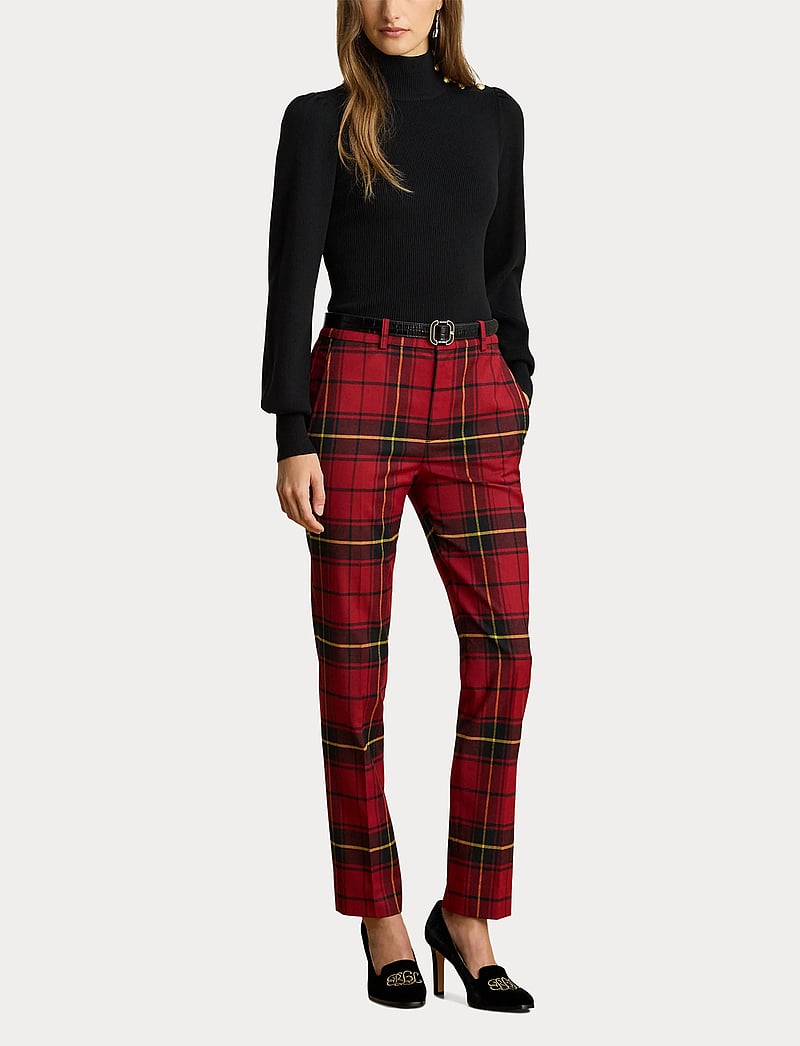 Lauren Ralph Lauren - Button-Trim Mockneck Sweater - pooloneuleet - polo black - 4