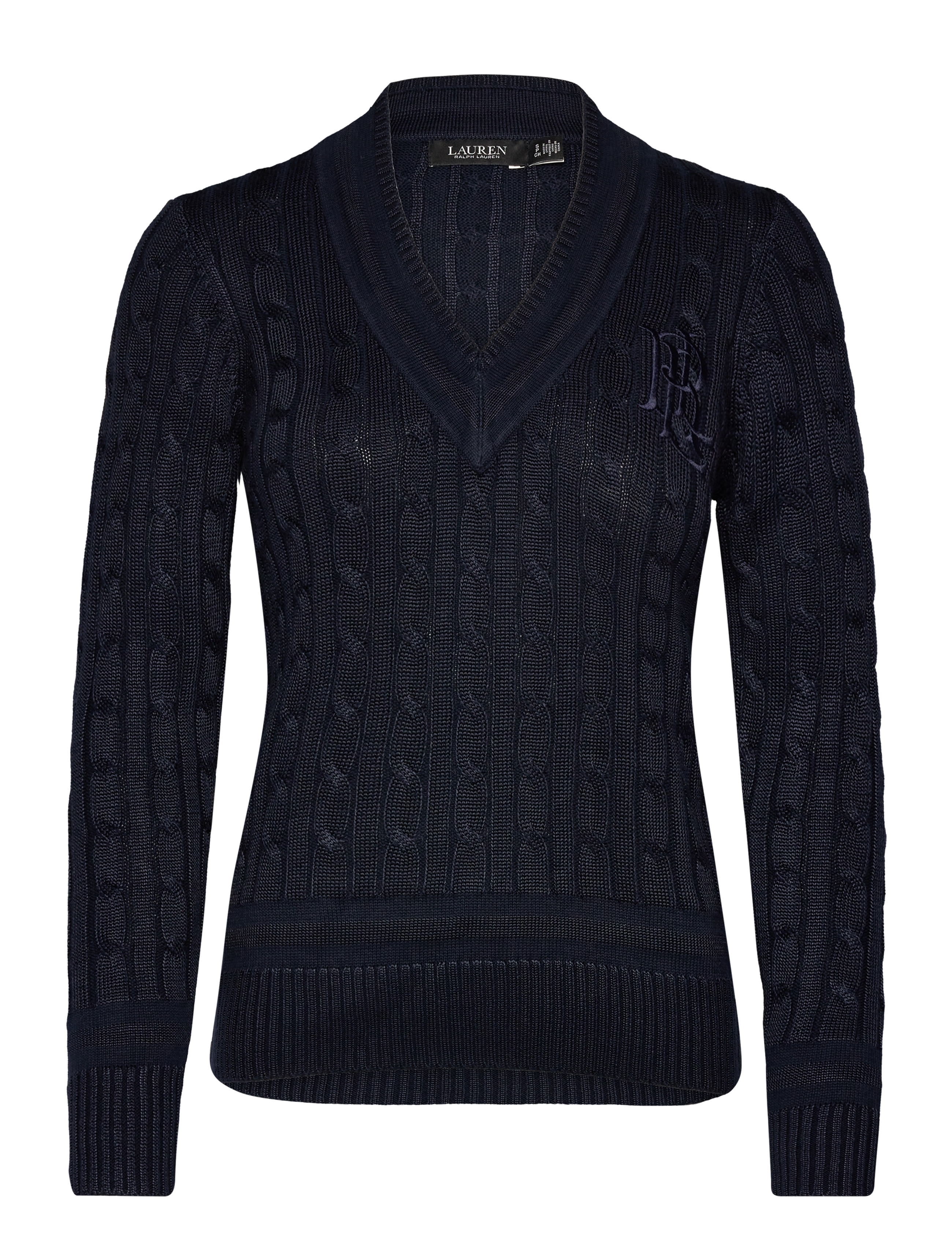 Lauren Ralph Lauren - Cable-Knit Cricket Sweater - lauren navy - 1