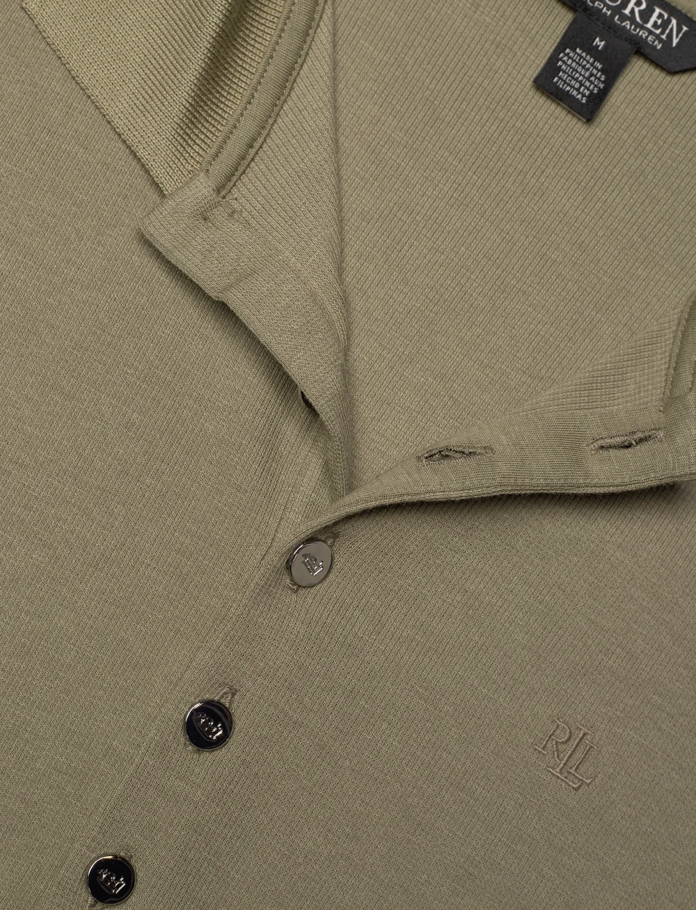 Lauren Ralph Lauren - Cotton-Blend Polo Dress - t-paitamekot - sage green - 2