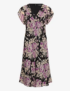 Floral Crinkle Georgette Dress, Lauren Ralph Lauren