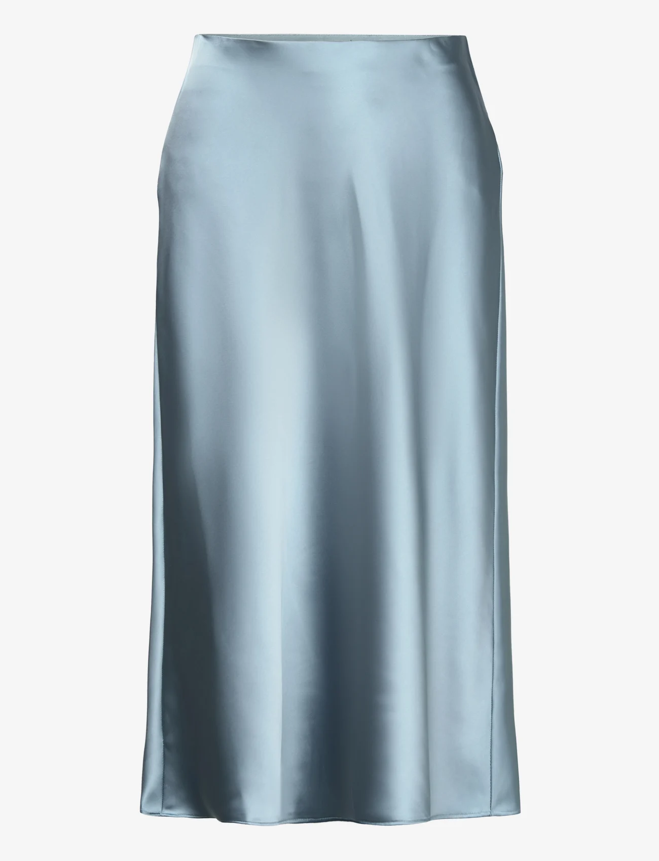 Lauren Ralph Lauren - Satin Charmeuse A-Line Skirt - indigo ocean - 0