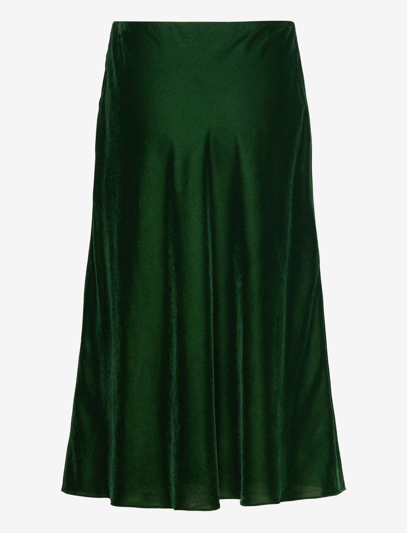 Lauren Ralph Lauren - Velvet A-Line Skirt - emerald green vel - 1