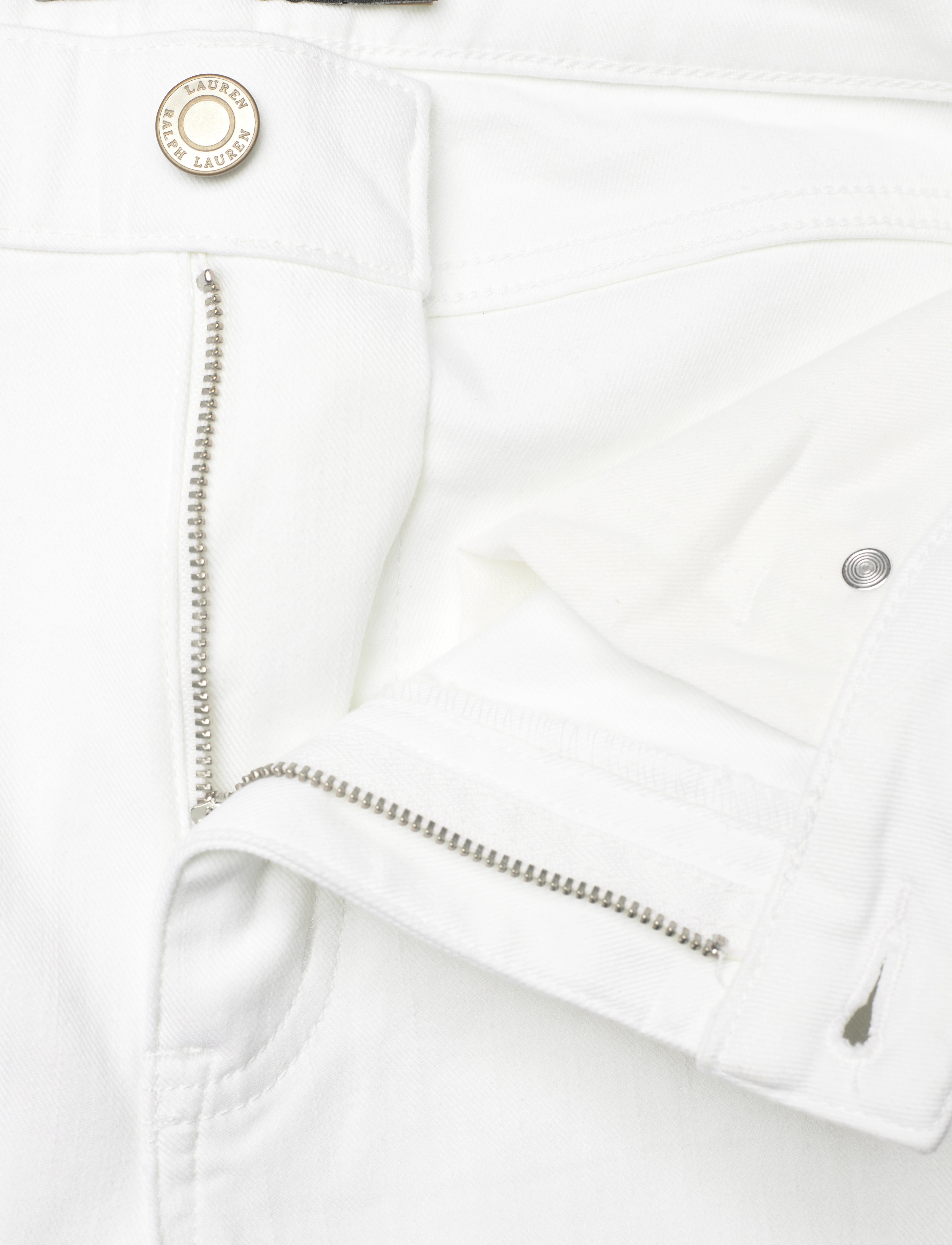 Lauren Ralph Lauren - High-Rise Skinny Ankle Jean - white wash - 4