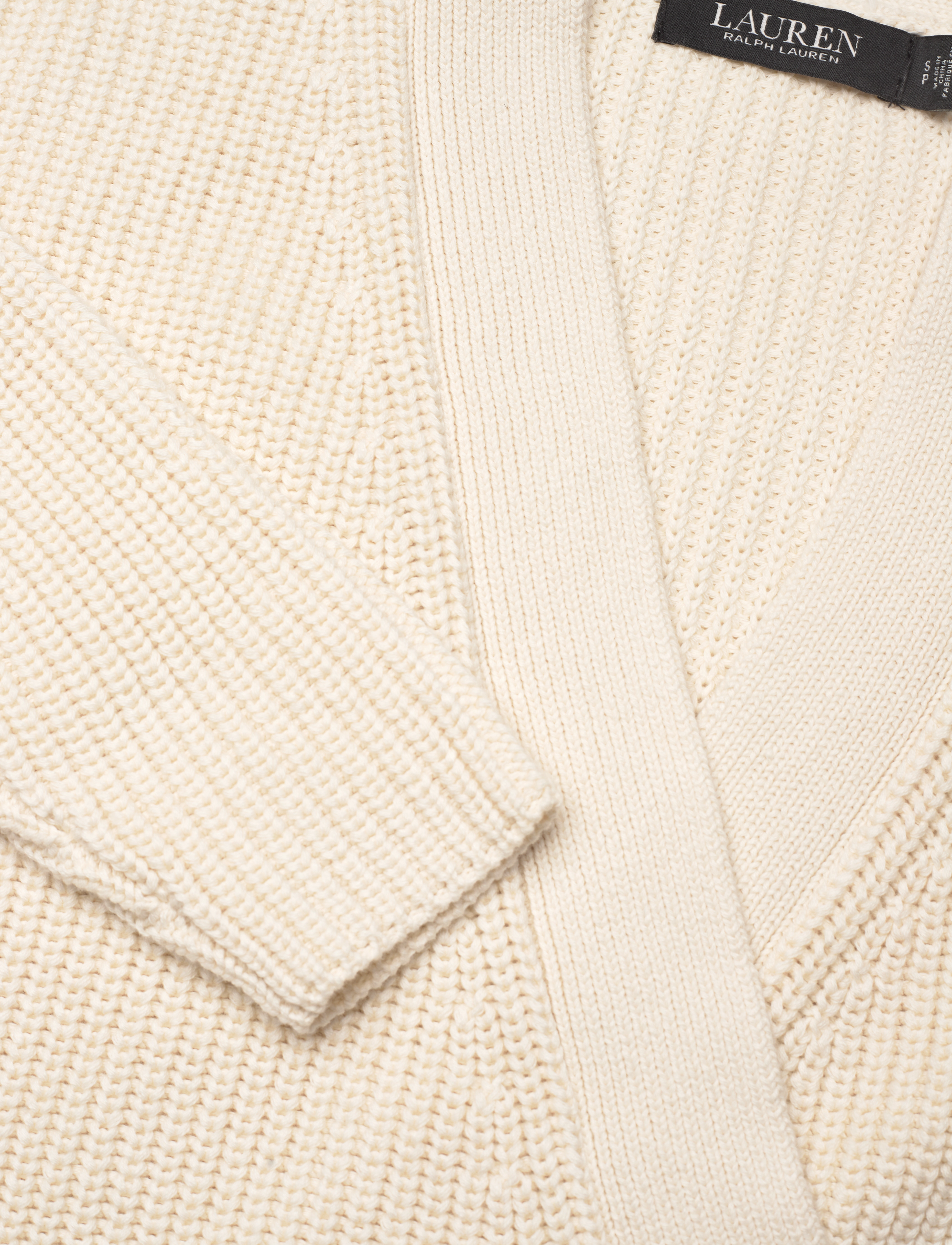 Lauren Ralph Lauren - COMBED CTN-LS WRAP CARDIGAN - mascarpone cream - 2