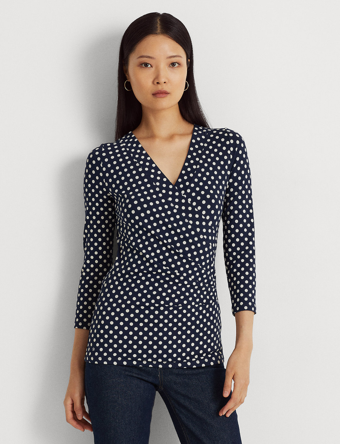 Polka dots top tops online