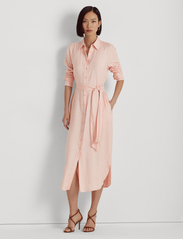 Lauren Ralph Lauren - Belted Logo Jacquard Shirtdress - pale pink - 2