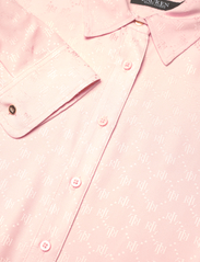 Lauren Ralph Lauren - Belted Logo Jacquard Shirtdress - pale pink - 3