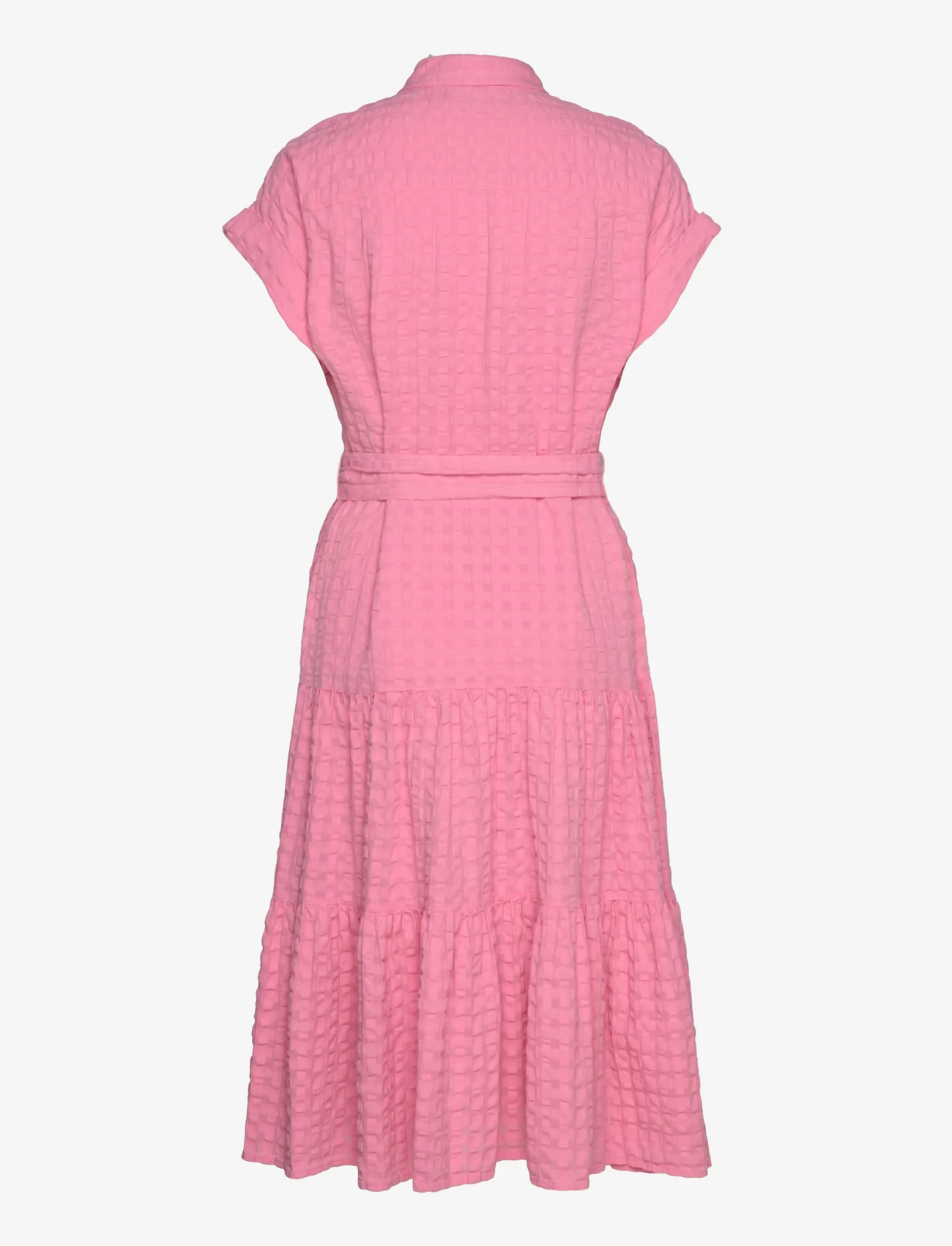 Lauren Ralph Lauren - Gingham Cotton Dress - marškinių tipo suknelės - poolside rose - 1