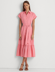 Lauren Ralph Lauren - Gingham Cotton Dress - marškinių tipo suknelės - poolside rose - 2