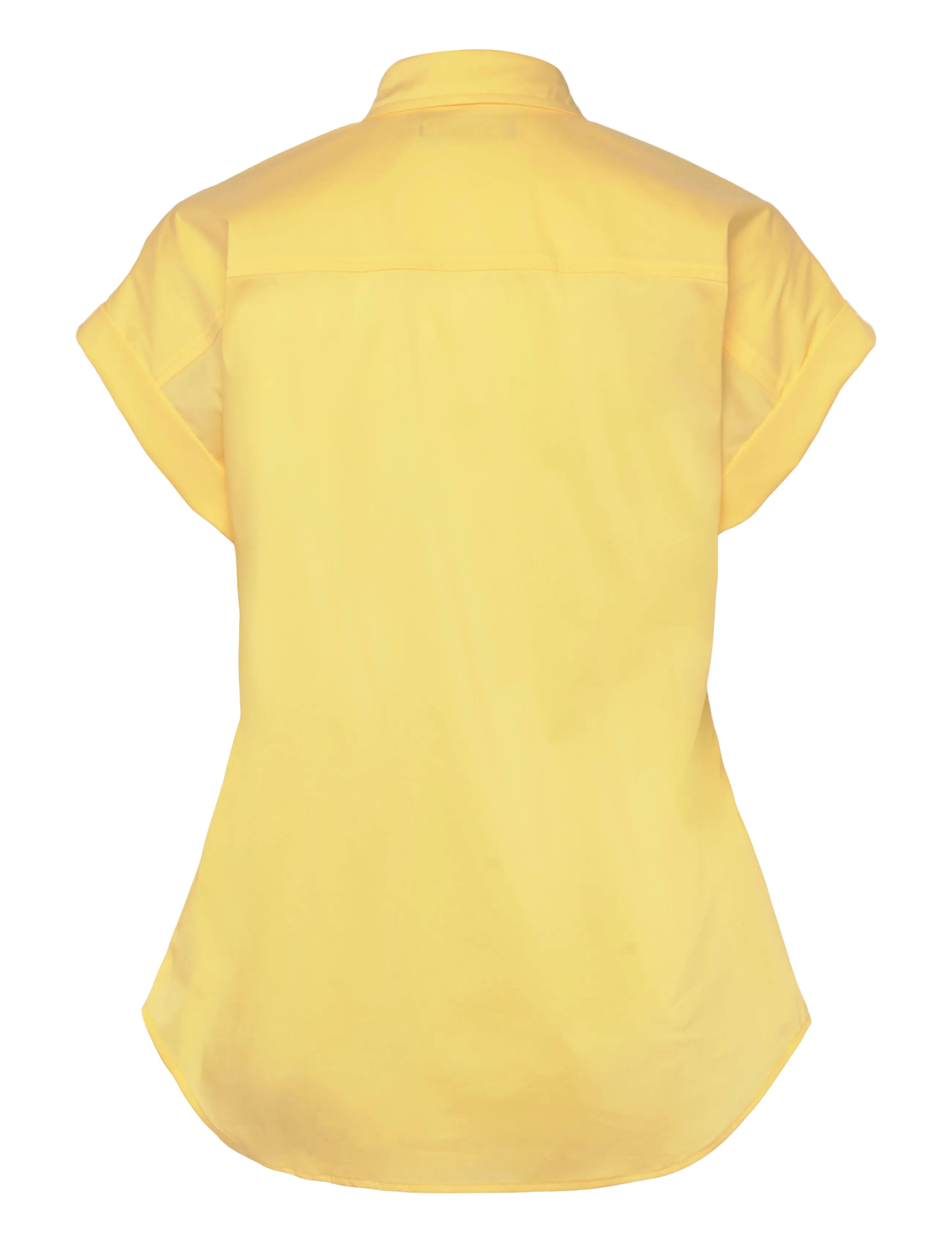 Lauren Ralph Lauren - Twist-Front Cotton Short-Sleeve Shirt - kurzärmlige hemden - lemon sorbet - 1