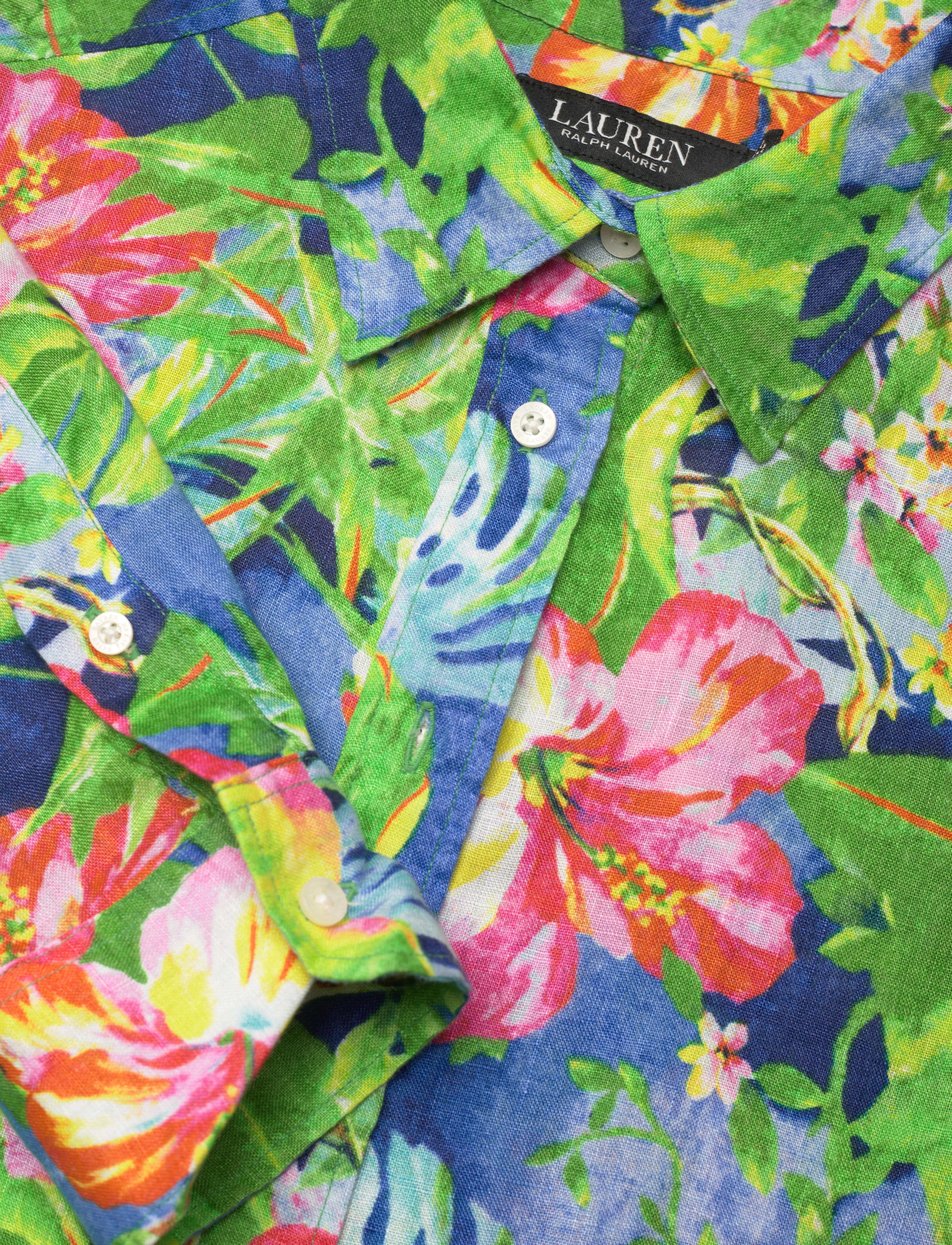 Lauren Ralph Lauren - TISSUE LINEN-SHIRT - green/blue multi - 2