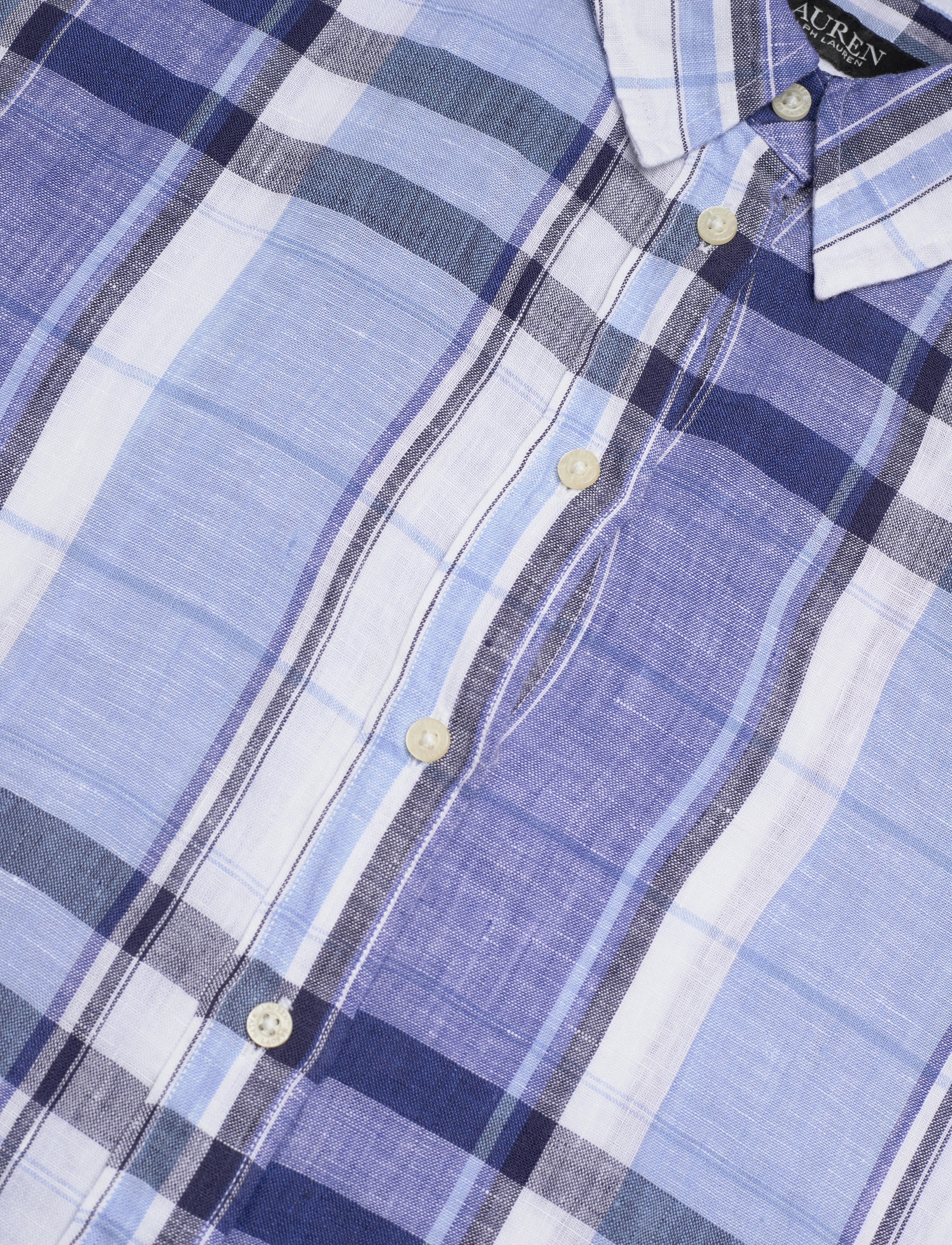 Lauren Ralph Lauren - Y/D TISSUE LINEN-SHIRT - blue/white - 2