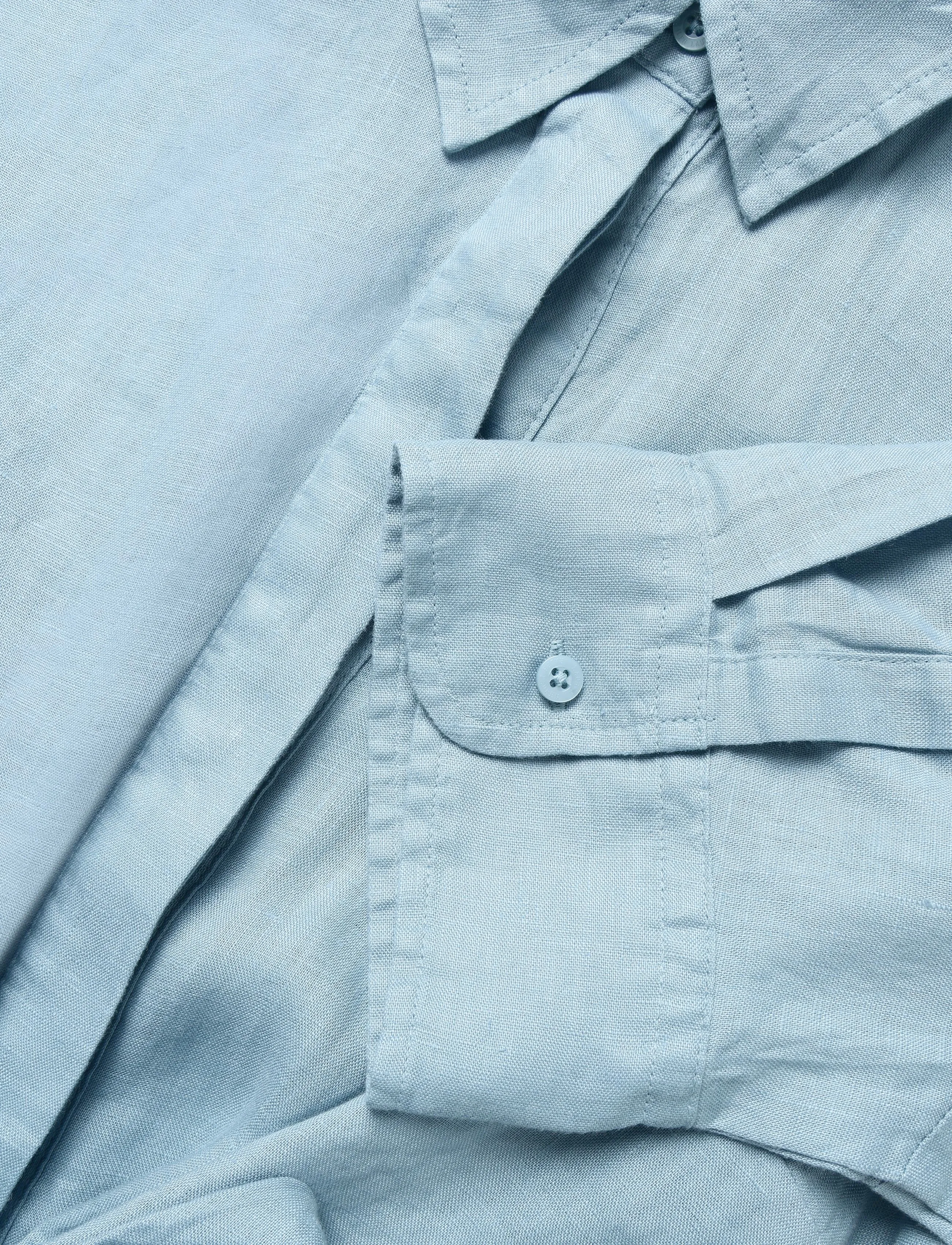 Lauren Ralph Lauren - Tie-Front Linen Shirtdress - hemdkleider - blue note - 3