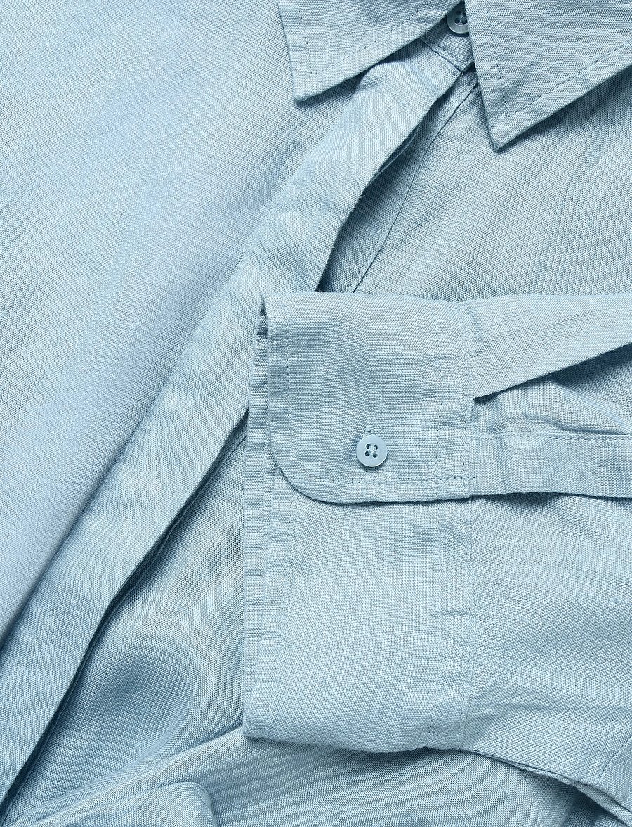 Lauren Ralph Lauren - Tie-Front Linen Shirtdress - hemdkleider - blue note - 3
