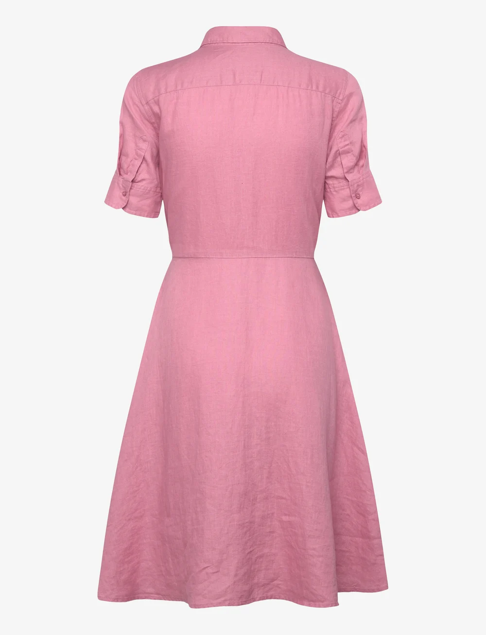 Lauren Ralph Lauren - Tie-Front Linen Shirtdress - skyrtukjólar - rose mauve - 1