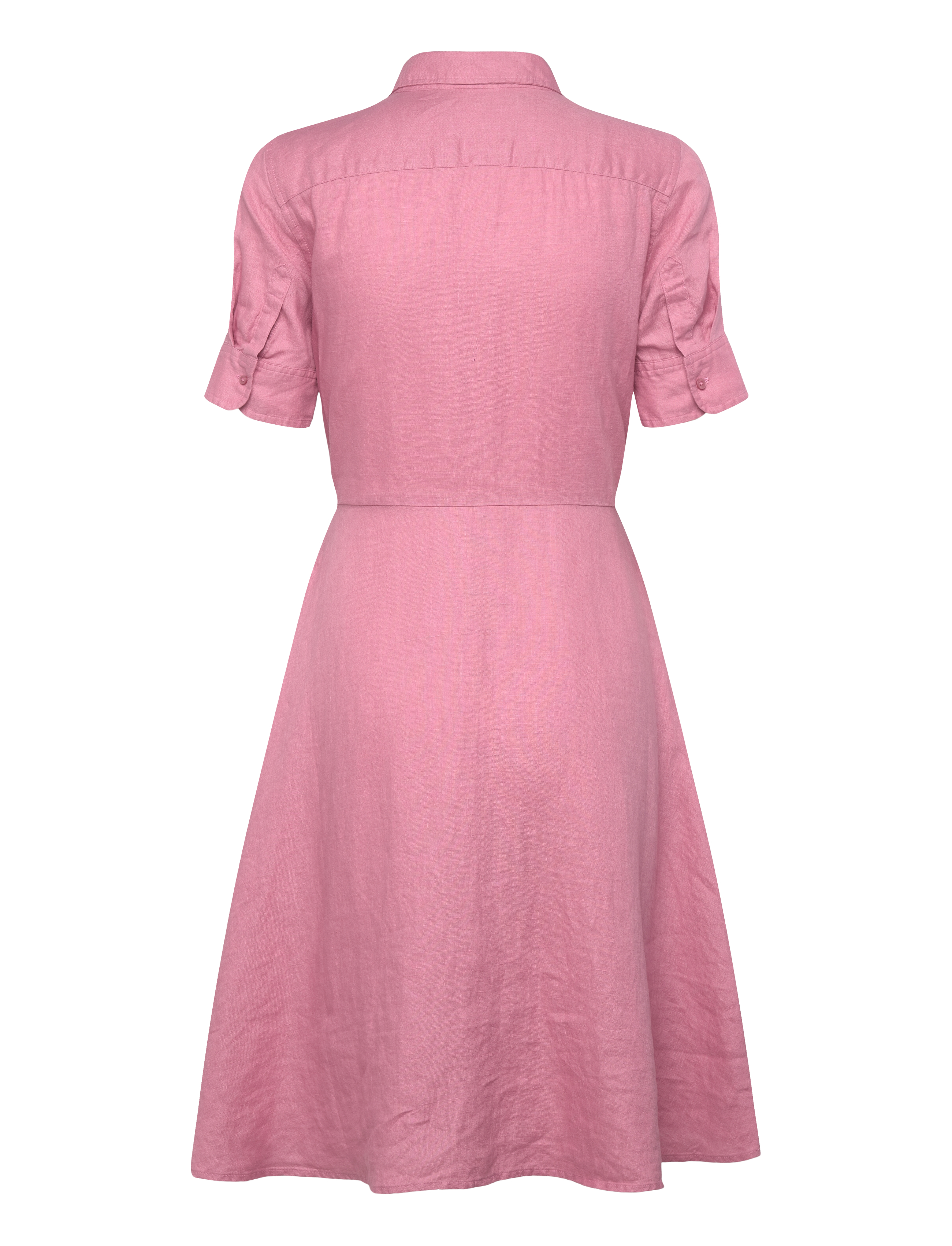 Lauren Ralph Lauren - Tie-Front Linen Shirtdress - hemdkleider - rose mauve - 1