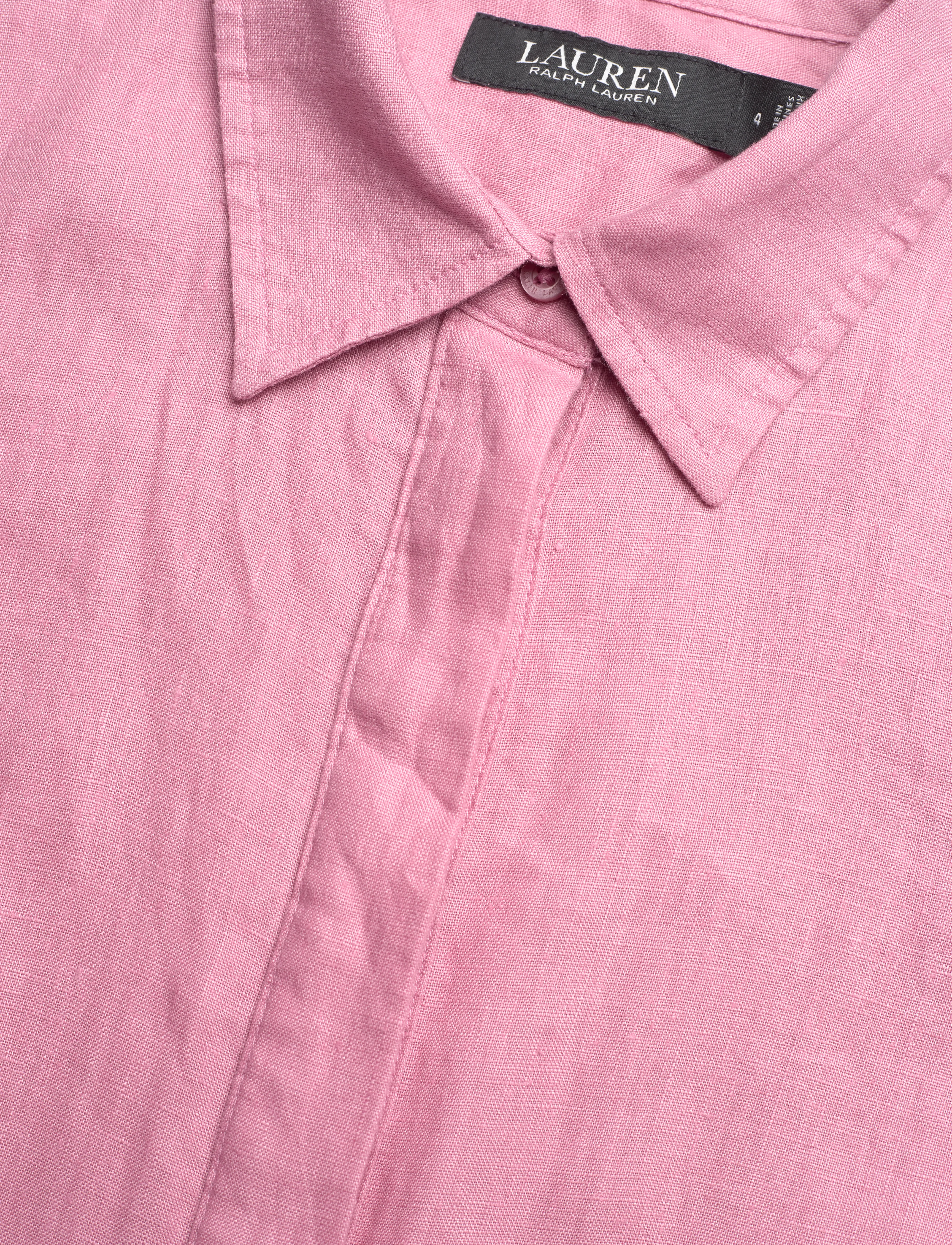 Lauren Ralph Lauren - Tie-Front Linen Shirtdress - hemdkleider - rose mauve - 2