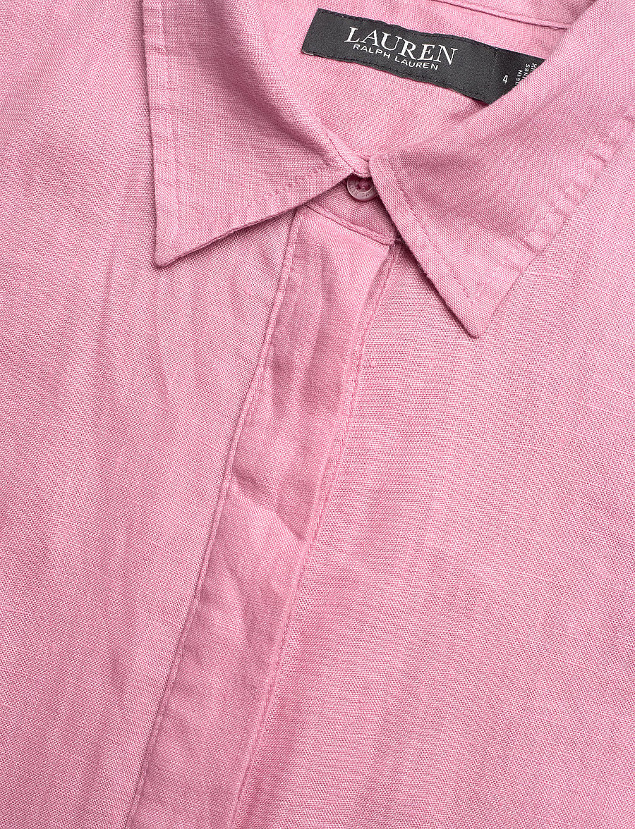 Lauren Ralph Lauren - Tie-Front Linen Shirtdress - hemdkleider - rose mauve - 2