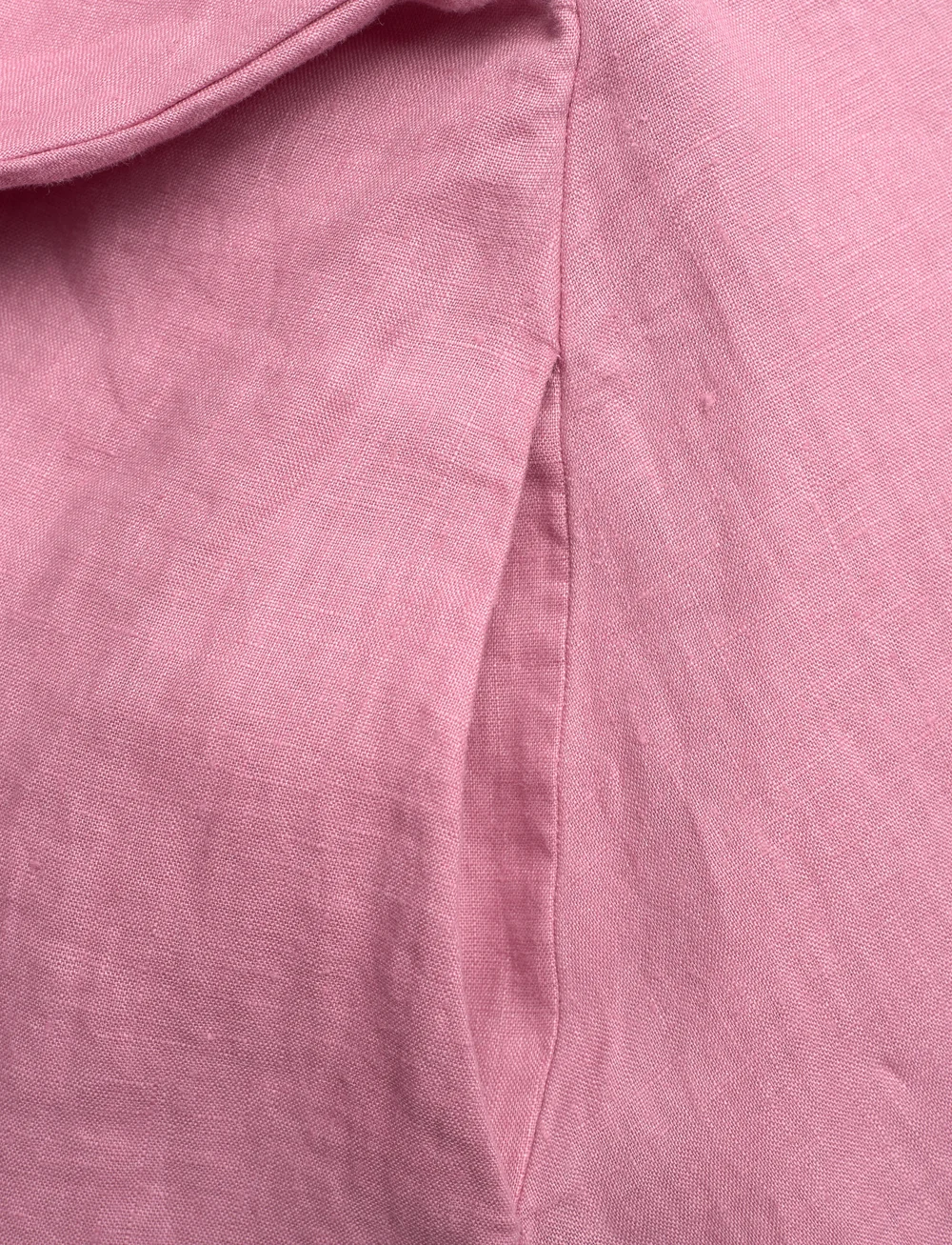 Lauren Ralph Lauren - Tie-Front Linen Shirtdress - skyrtukjólar - rose mauve - 3