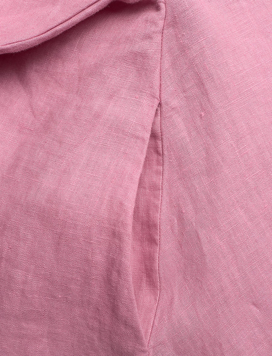 Lauren Ralph Lauren - Tie-Front Linen Shirtdress - hemdkleider - rose mauve - 3