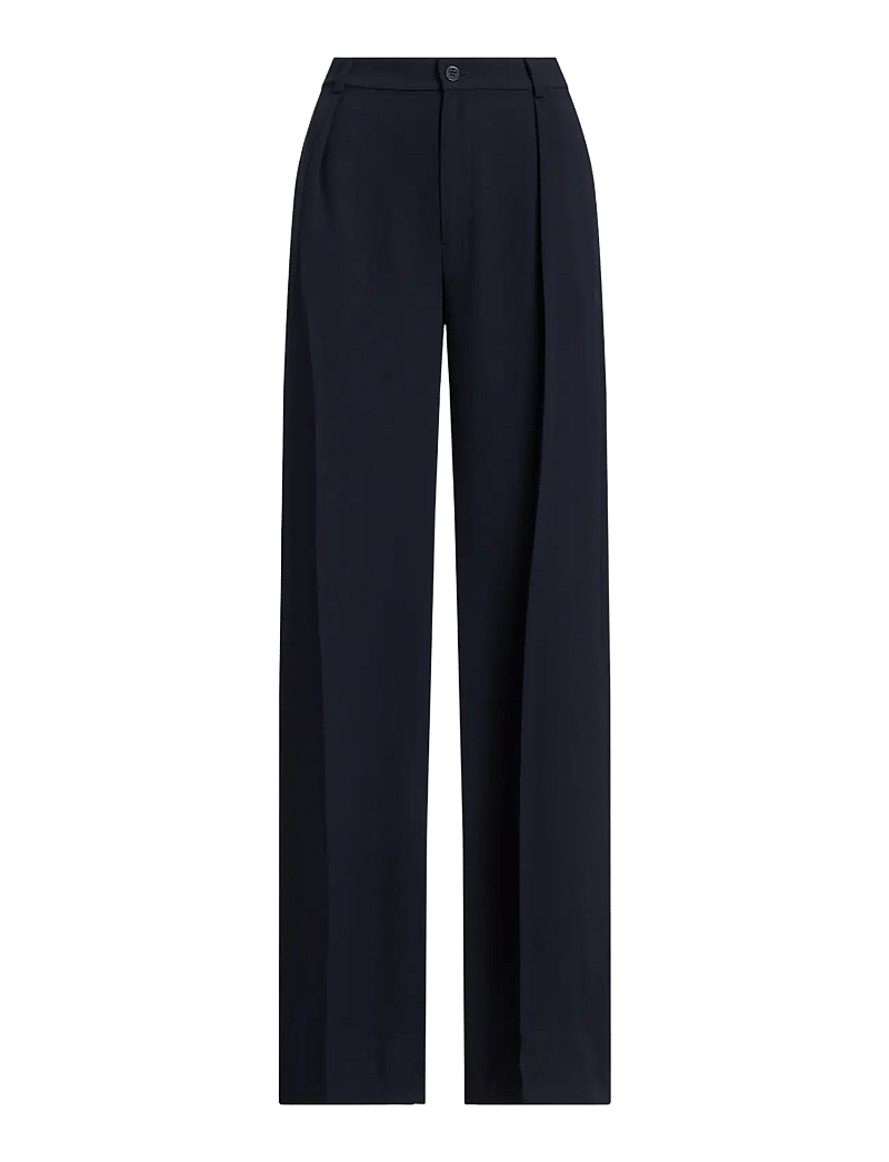Lauren Ralph Lauren - Double-Faced Georgette Wide-Leg Pant - hosen mit weitem bein - lauren navy - 1