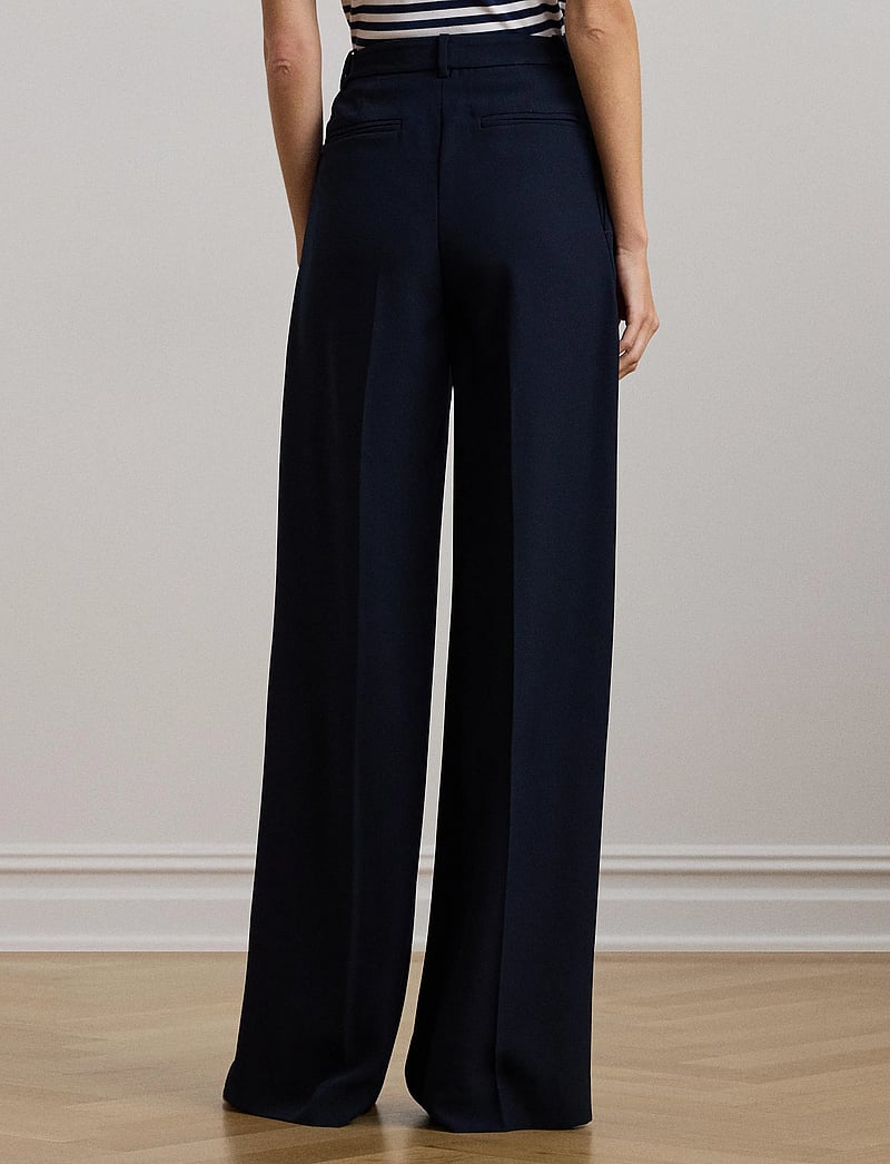 Lauren Ralph Lauren - Double-Faced Georgette Wide-Leg Pant - hosen mit weitem bein - lauren navy - 2