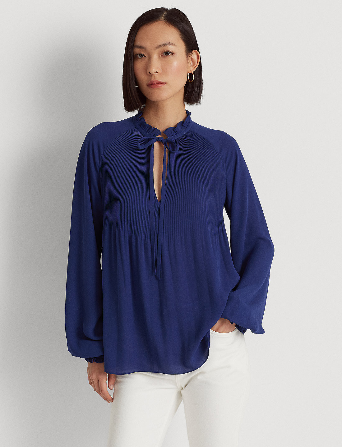 Ralph lauren silk georgette blouse clearance